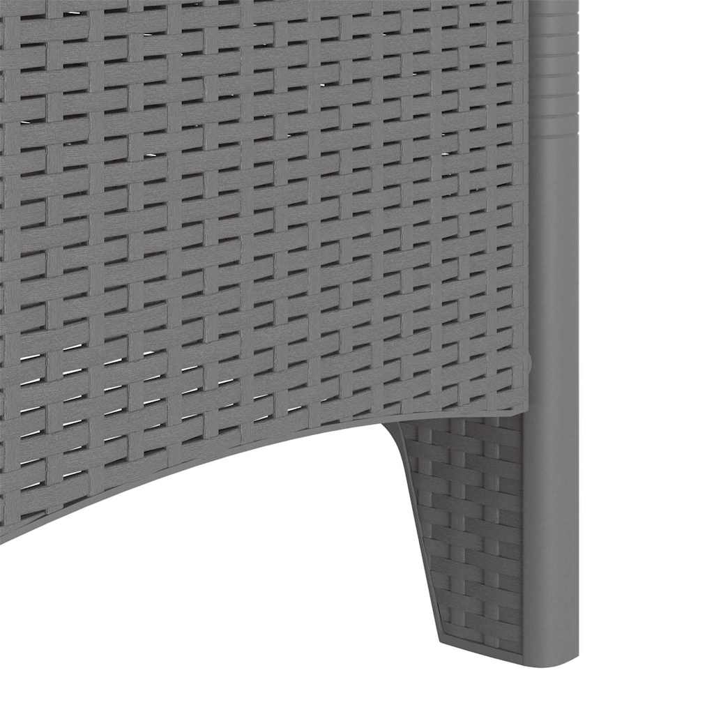 Tuinstoel 4 pcs Lichtgrijs 53 x 49 x 85 cm Polypropyleen is nu te koop bij PeponiXL, paradijselijk wonen!