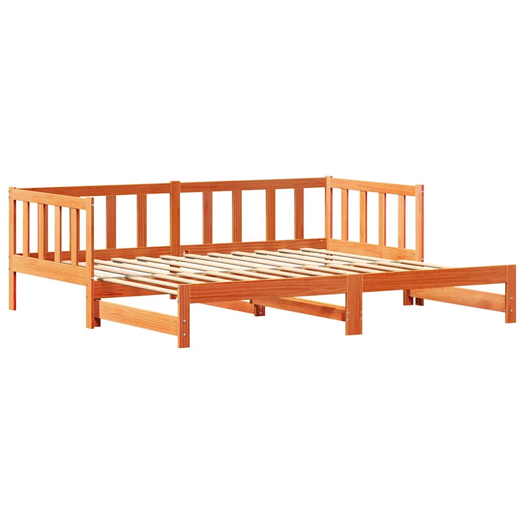 Dagbed met uittrekbed Wasbruin 203,5 x 184 x 66 cm is nu te koop bij PeponiXL, paradijselijk wonen!