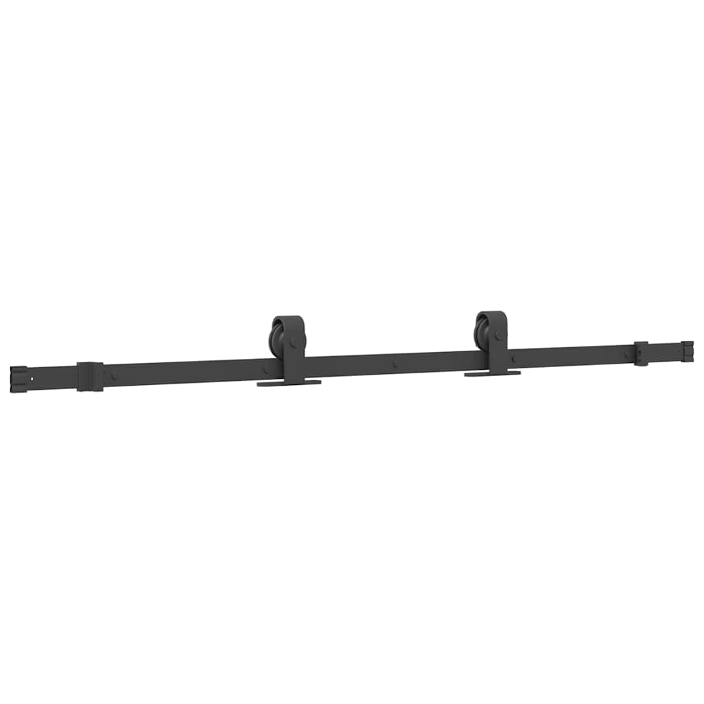 Schuifdeur met beslagset 90x205 cm ESG glas zwart is nu te koop bij PeponiXL, paradijselijk wonen!