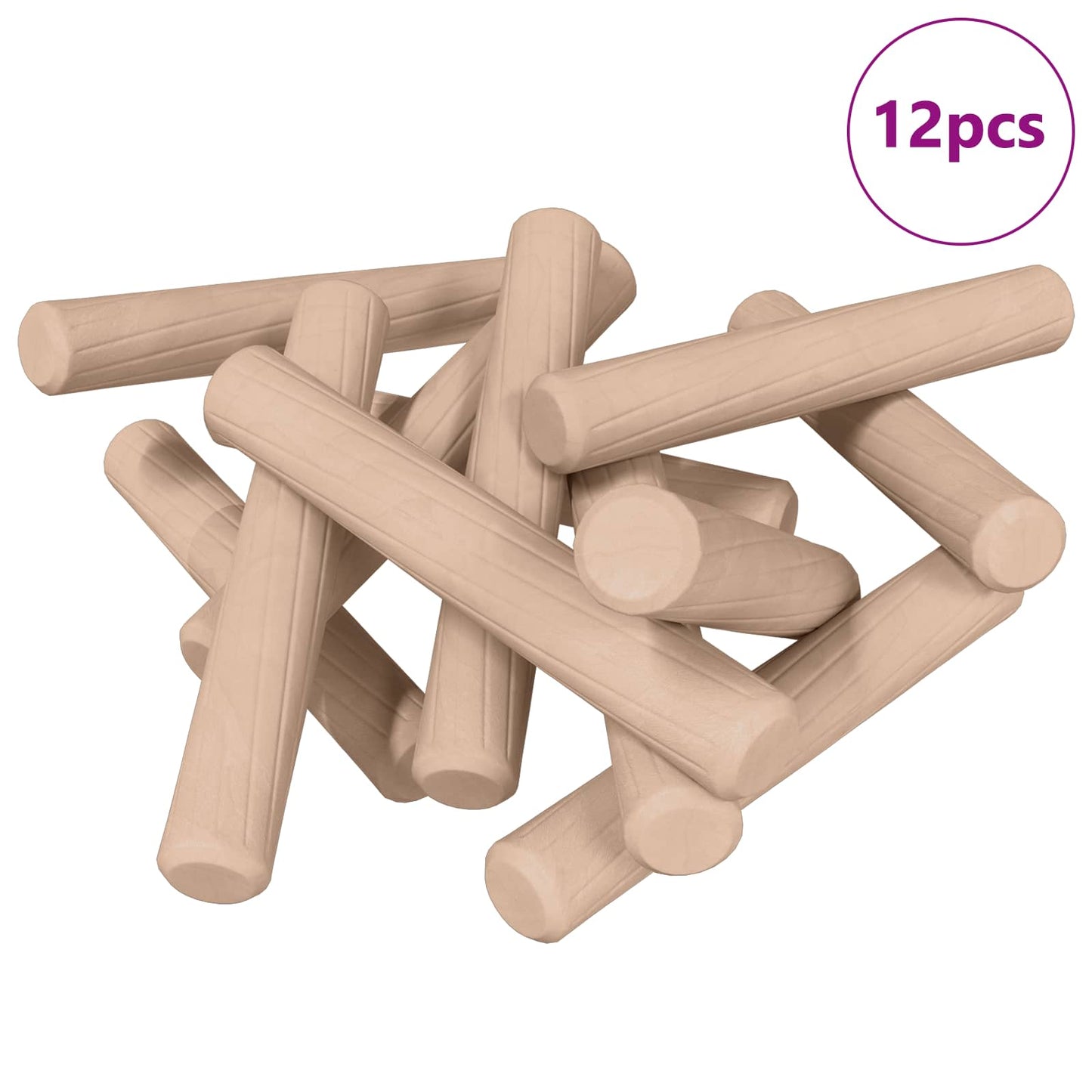 Houten Dowels 12 pcs Bruin Ø6 x 40 mm Massief hout is nu te koop bij PeponiXL, paradijselijk wonen!