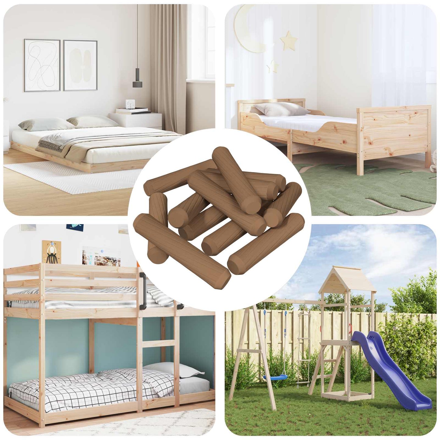 Houten Dowels 18000 pcs Bruin Massief hout is nu te koop bij PeponiXL, paradijselijk wonen!