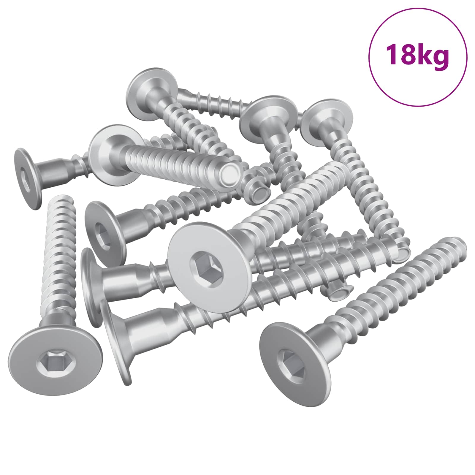 Confirmatschroeven 5000 pcs Zilver Metaal is nu te koop bij PeponiXL, paradijselijk wonen!