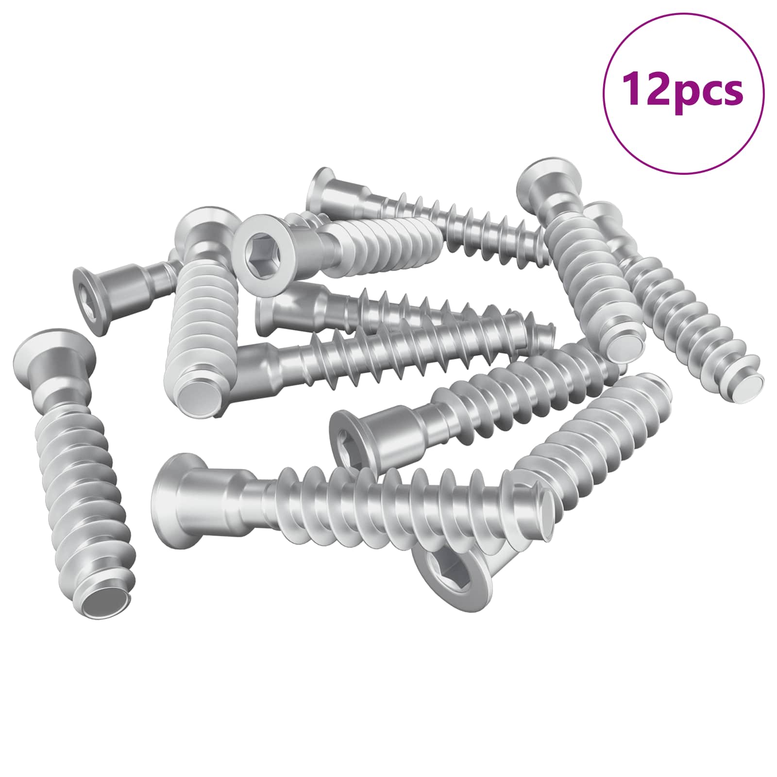 Hoofdkapbout 12 pcs Zilver M7 x 40 mm Staal is nu te koop bij PeponiXL, paradijselijk wonen!