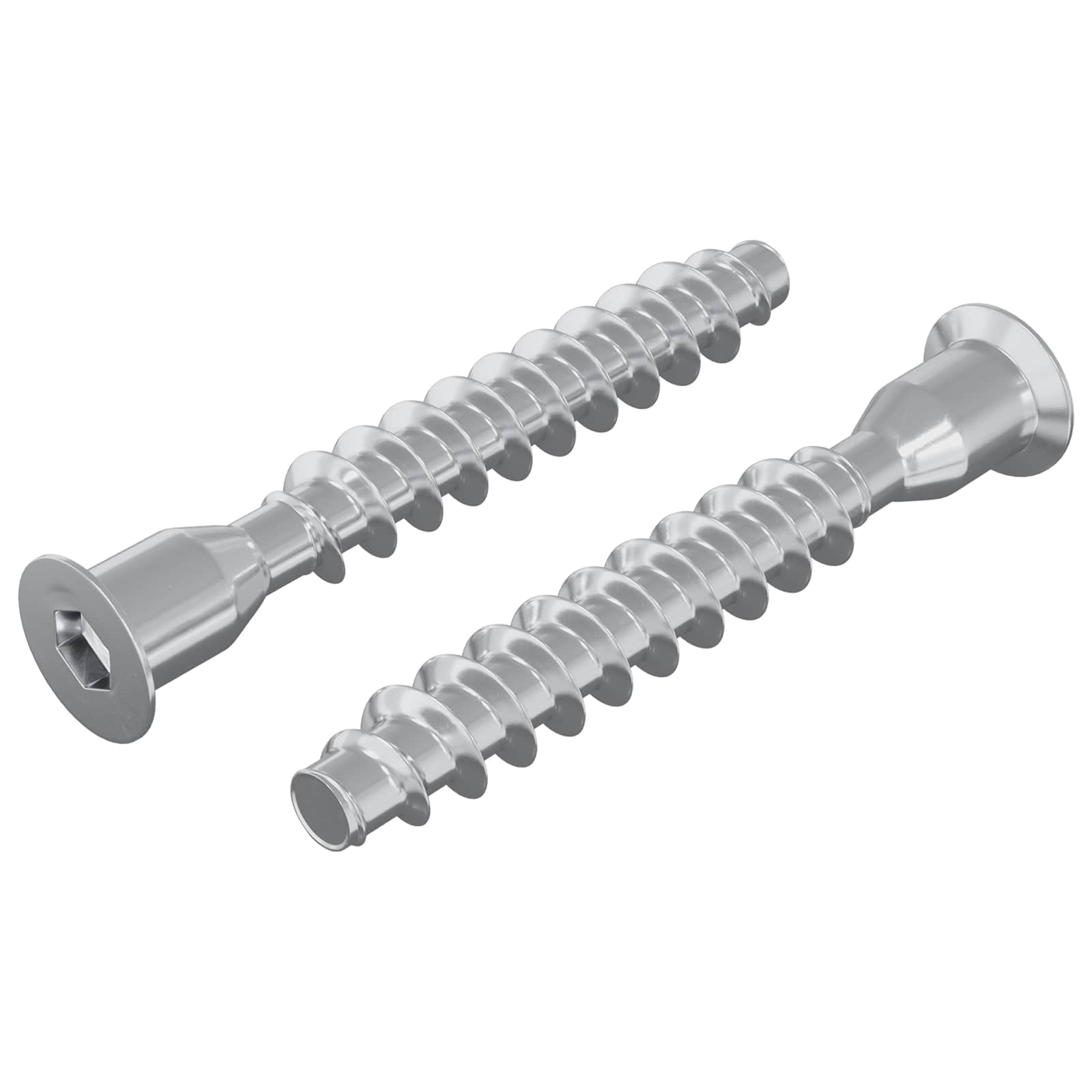 Confirmatschroeven 2 pcs Zilver Ø7 x 50 mm Metaal is nu te koop bij PeponiXL, paradijselijk wonen!
