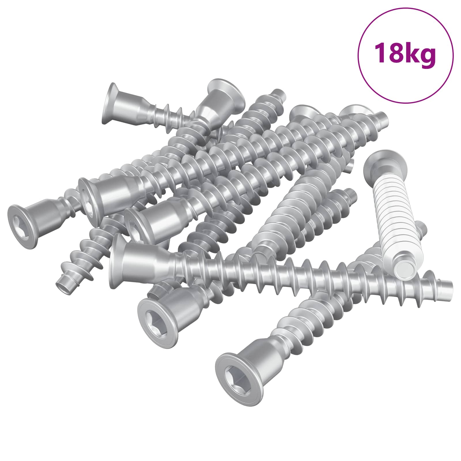 Confirmatschroeven 2100 pcs Zilver Metaal is nu te koop bij PeponiXL, paradijselijk wonen!