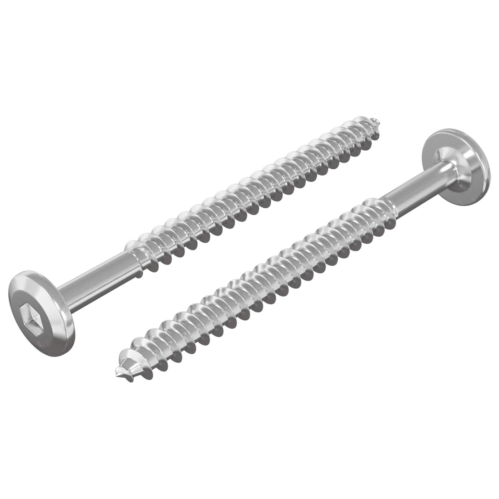Houten Schroeven 2 pcs Zilver M6 x 70 mm Staal is nu te koop bij PeponiXL, paradijselijk wonen!