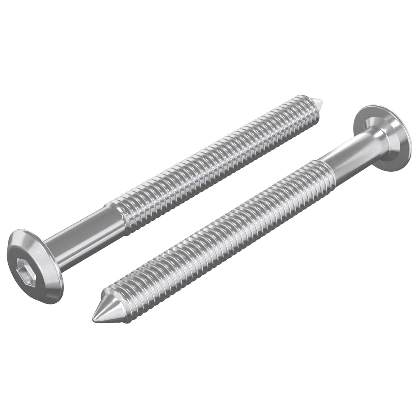 Meubelschroeven 2 pcs Zilver M6 x 60 mm Staal is nu te koop bij PeponiXL, paradijselijk wonen!