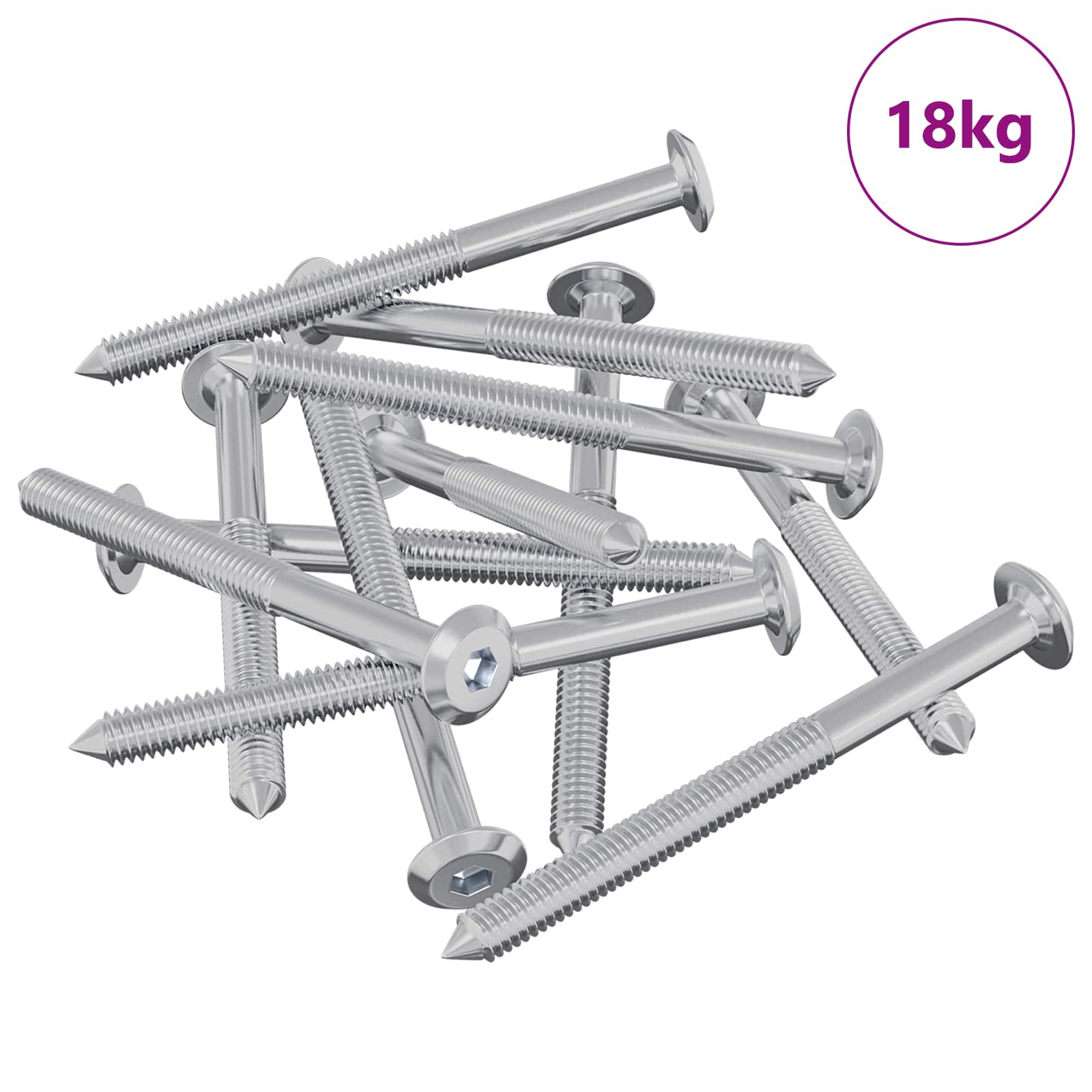 Meubelschroeven 1400 pcs Zilver Staal is nu te koop bij PeponiXL, paradijselijk wonen!