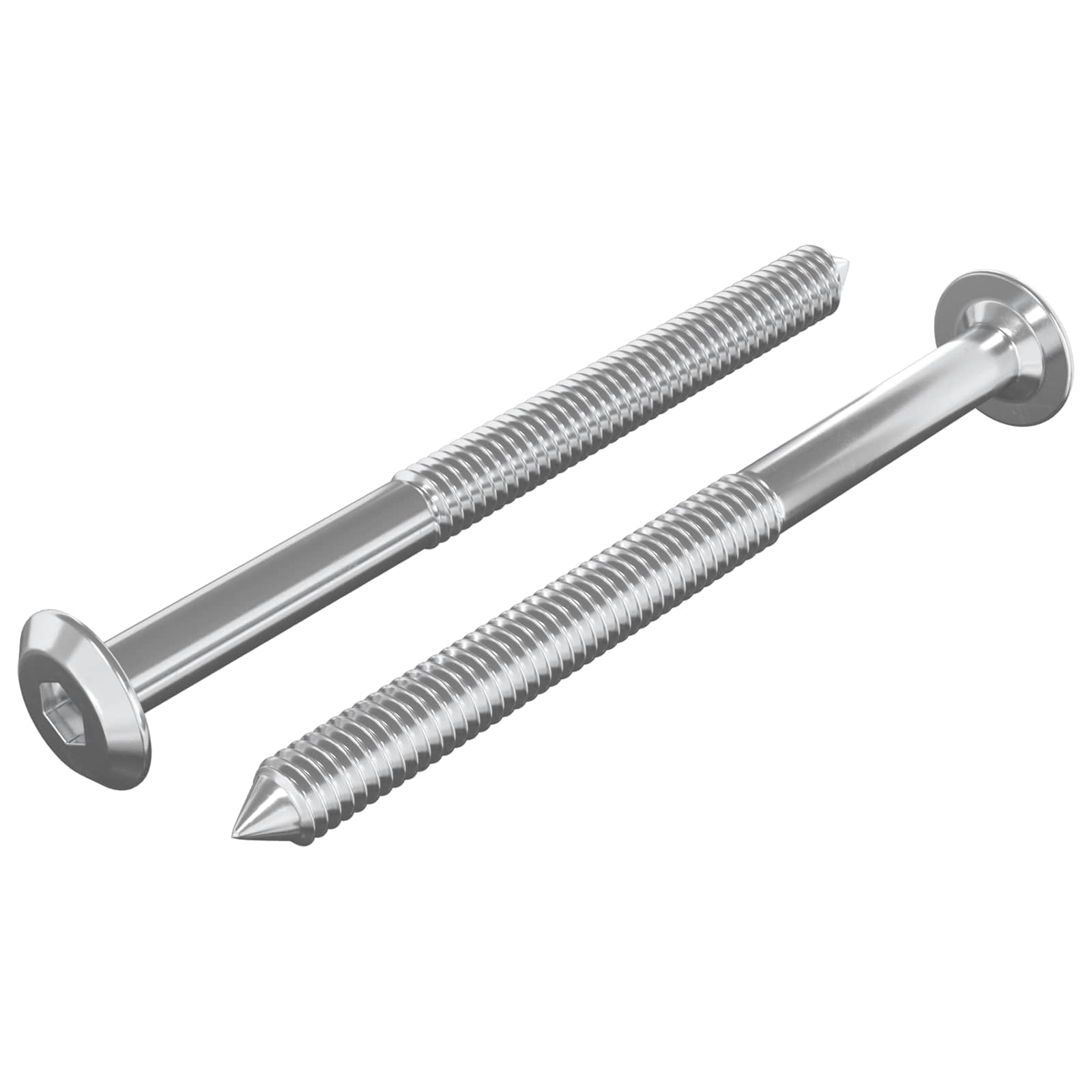 Meubelschroeven 2 pcs Zilver M6 x 85 mm Staal is nu te koop bij PeponiXL, paradijselijk wonen!