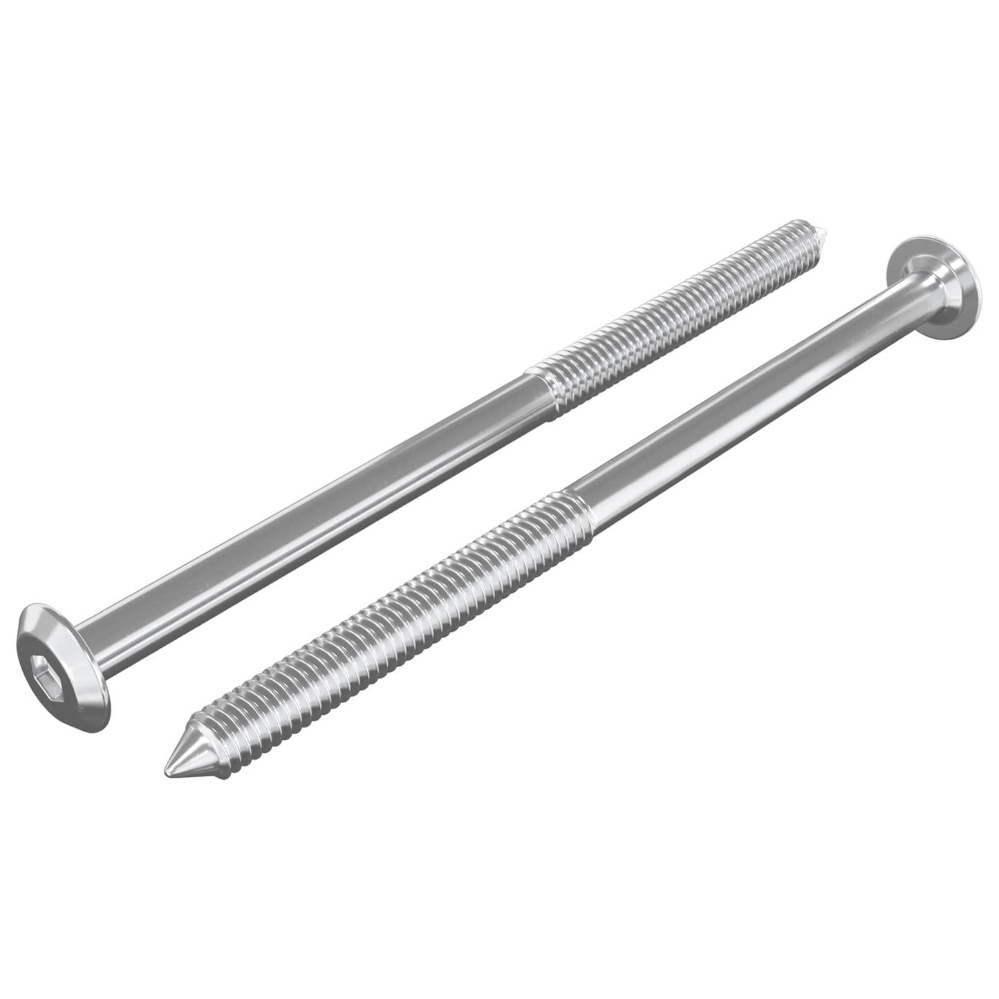Meubelschroeven 2 pcs Zilver M6 x 100 mm Staal is nu te koop bij PeponiXL, paradijselijk wonen!