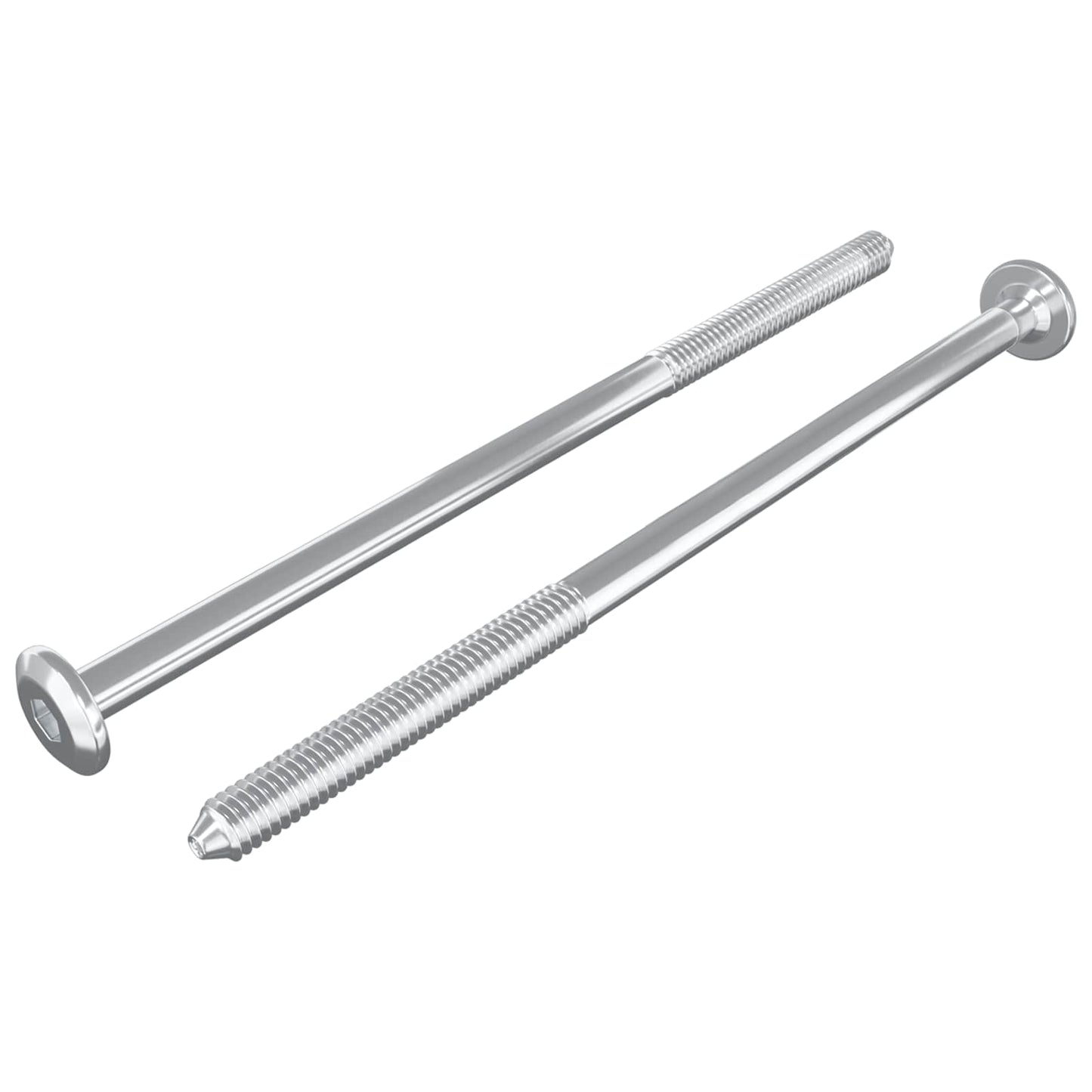 Meubelschroeven 2 pcs Zilver M6 x 120 mm Staal is nu te koop bij PeponiXL, paradijselijk wonen!