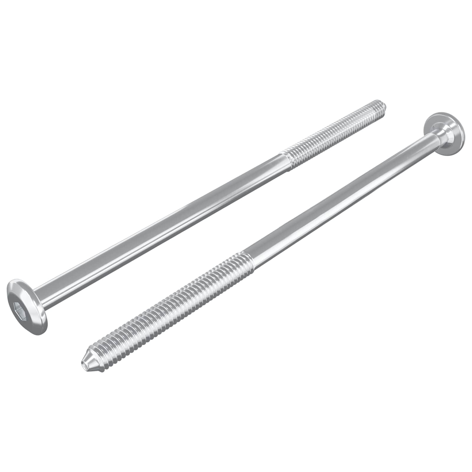 Meubelschroeven 2 pcs Zilver M6 x 120 mm Staal is nu te koop bij PeponiXL, paradijselijk wonen!