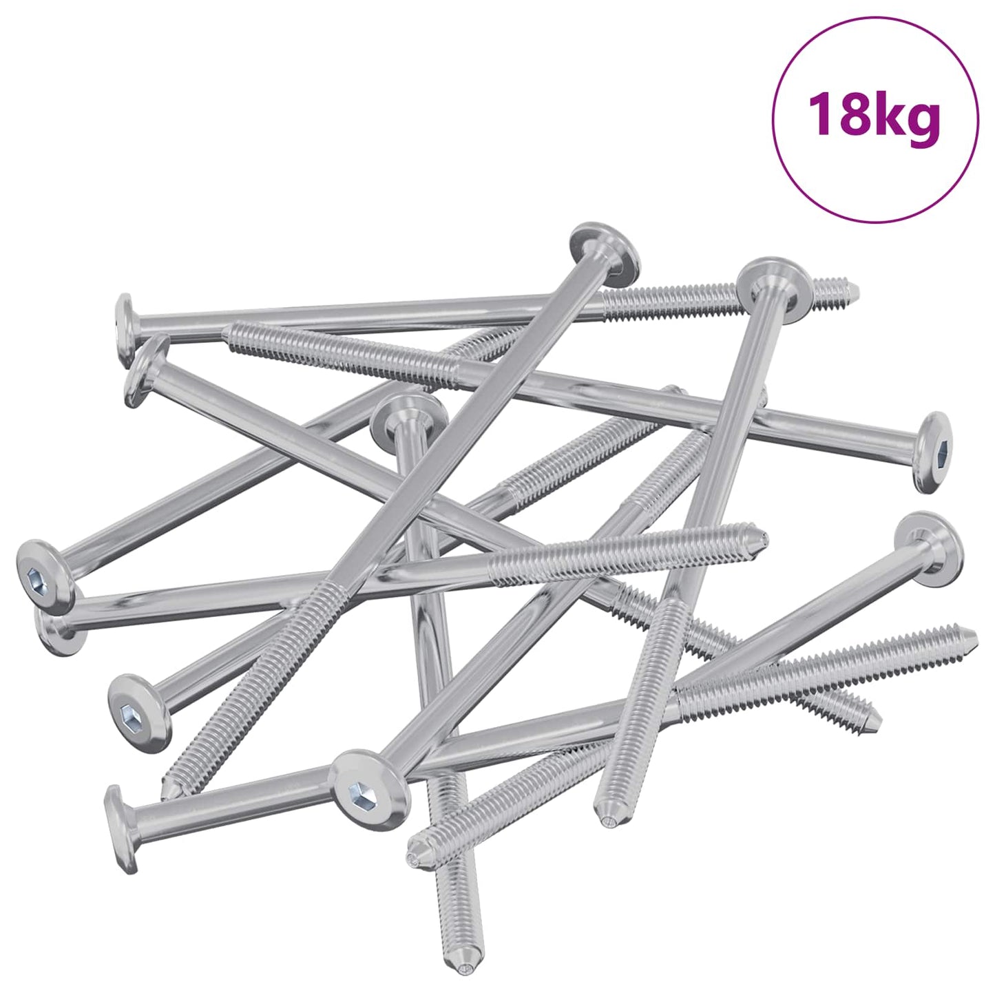 Meubelschroeven 800 pcs Zilver Staal is nu te koop bij PeponiXL, paradijselijk wonen!