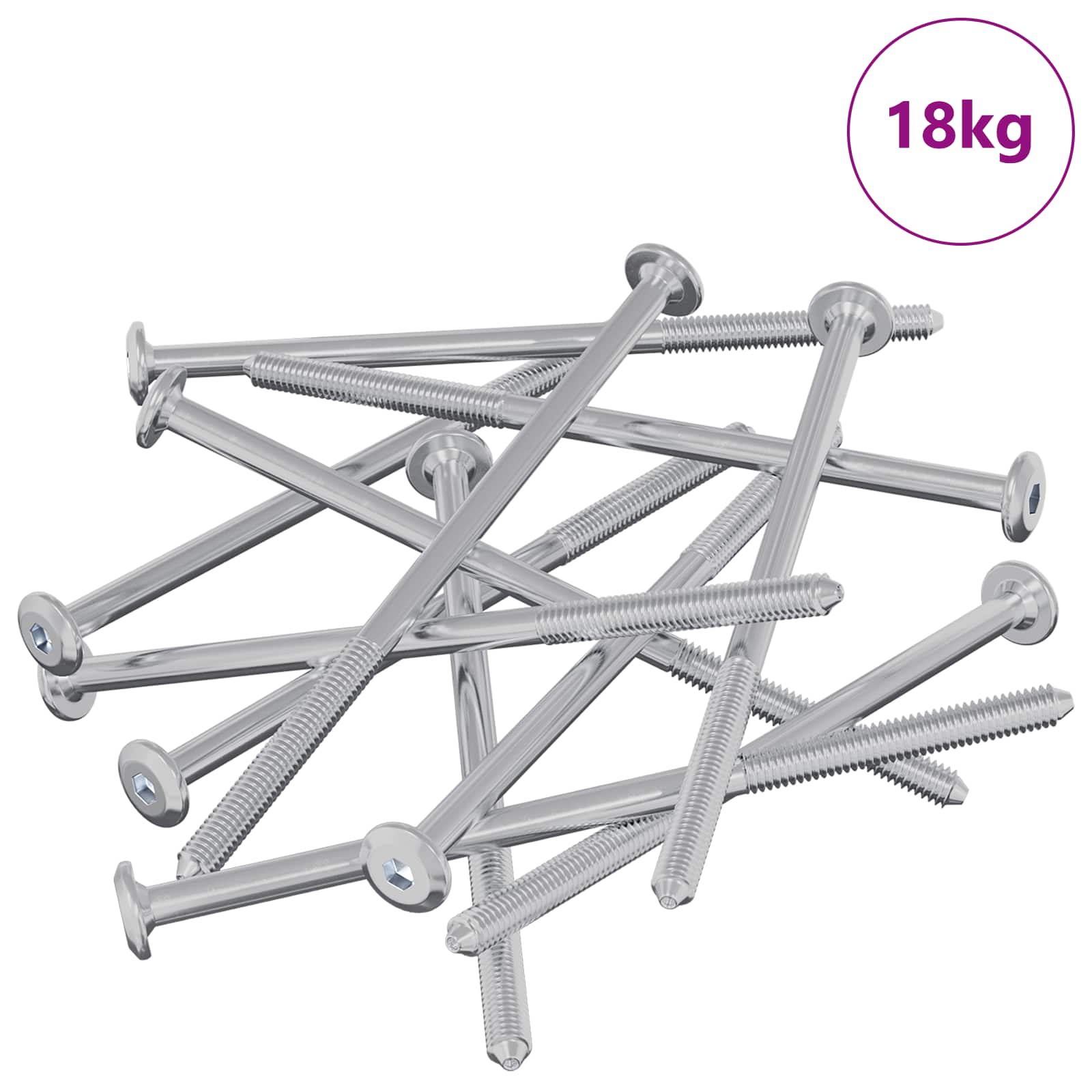 Meubelschroeven 800 pcs Zilver Staal is nu te koop bij PeponiXL, paradijselijk wonen!