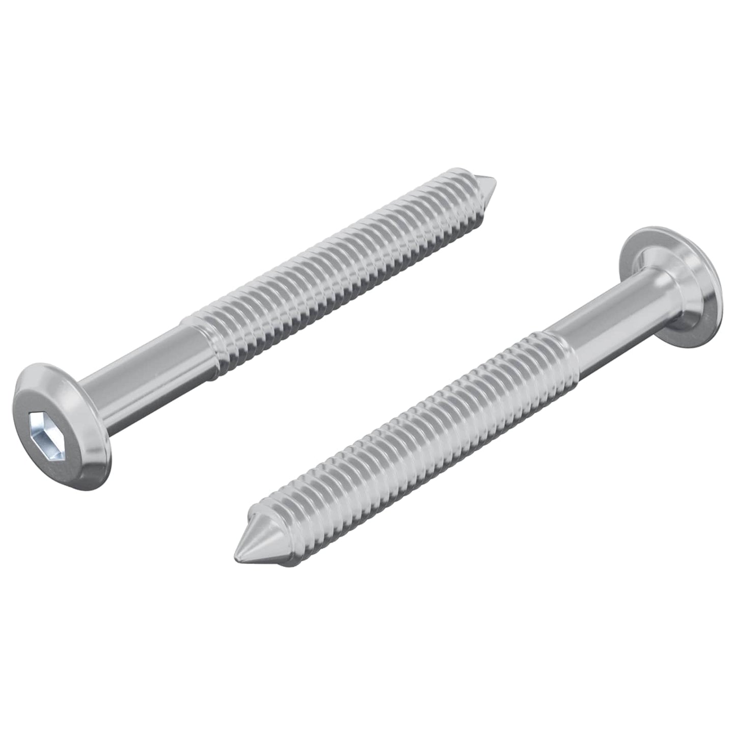Bout 2 pcs Zilver M6 x 50 mm Staal is nu te koop bij PeponiXL, paradijselijk wonen!