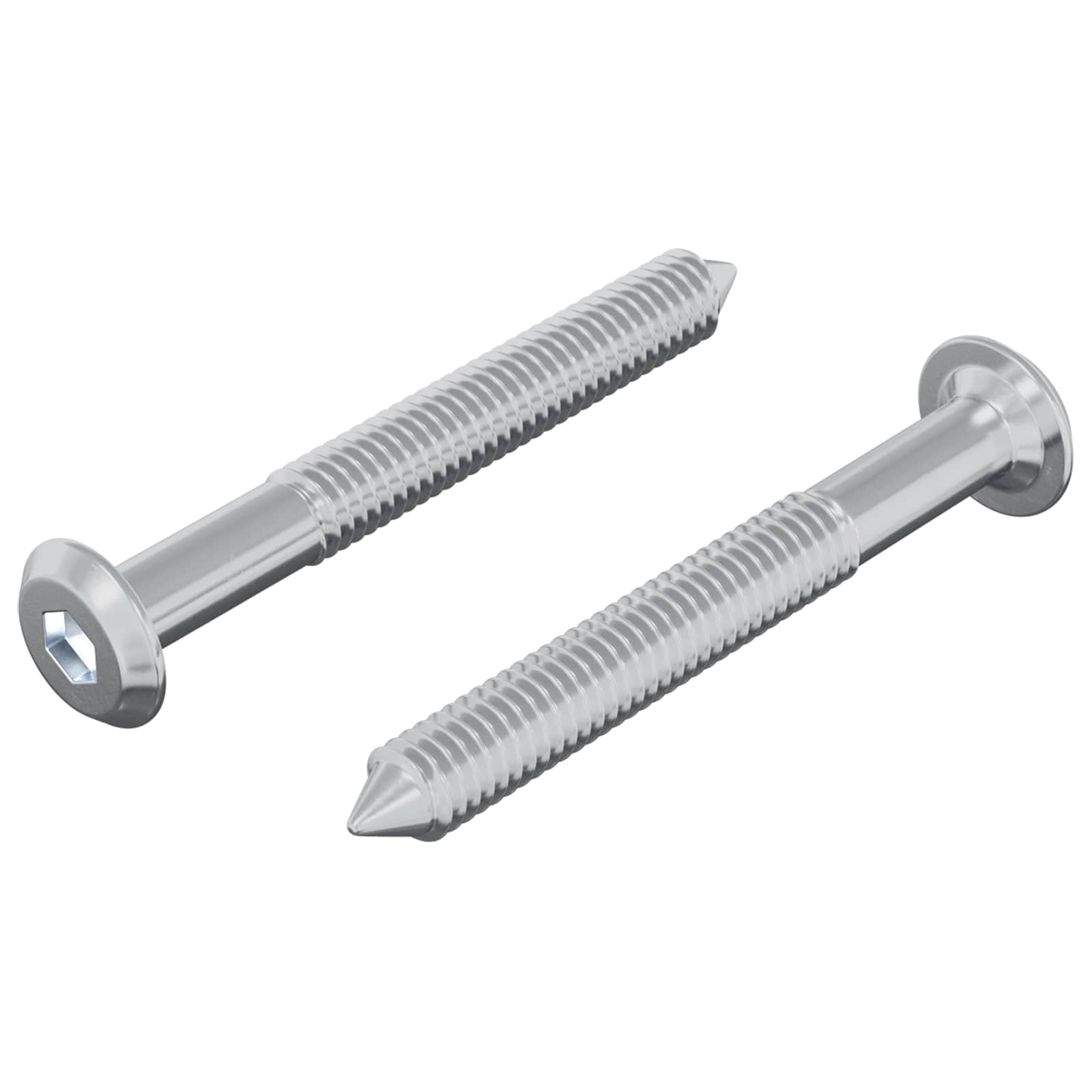 Bout 2 pcs Zilver M6 x 50 mm Staal is nu te koop bij PeponiXL, paradijselijk wonen!