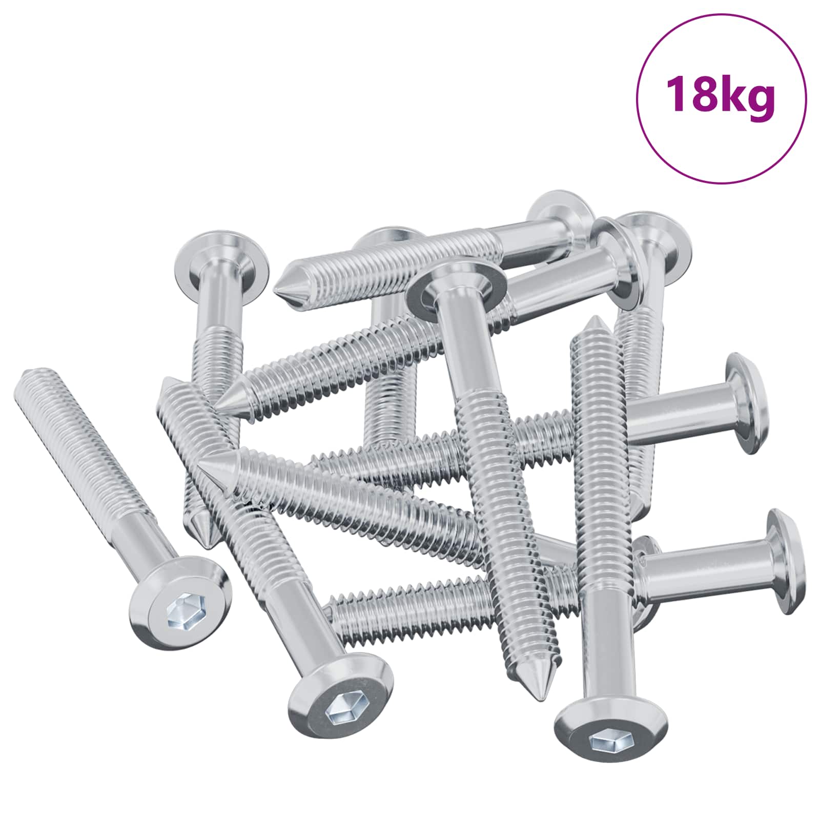 Bout 1800 pcs Zilver M6 x 50 mm Staal is nu te koop bij PeponiXL, paradijselijk wonen!
