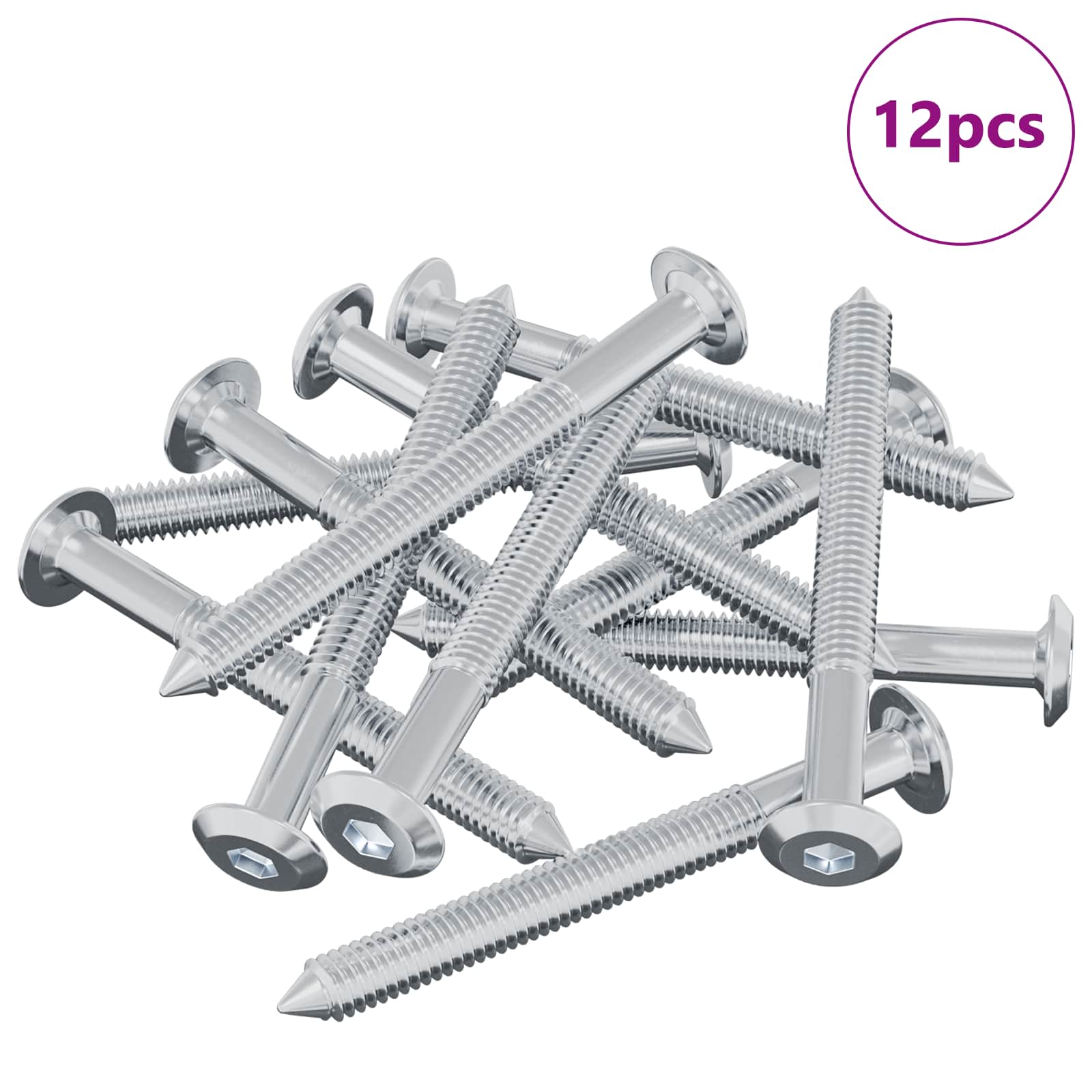 Bout 12 pcs Zilver M6 x 60 mm Staal is nu te koop bij PeponiXL, paradijselijk wonen!