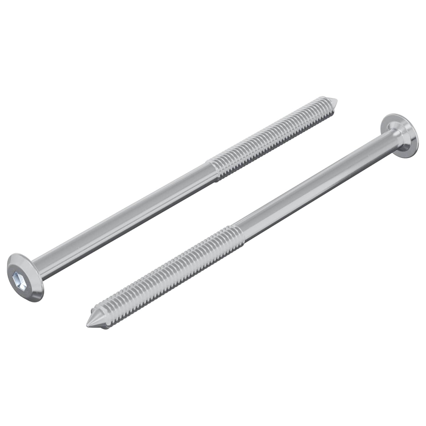 Bout 2 pcs Zilver M6 x 100 mm Staal is nu te koop bij PeponiXL, paradijselijk wonen!