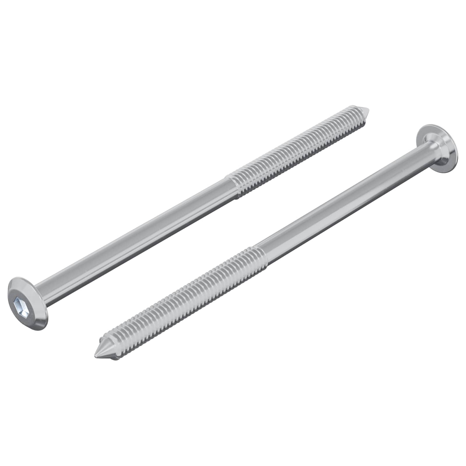 Bout 2 pcs Zilver M6 x 100 mm Staal is nu te koop bij PeponiXL, paradijselijk wonen!