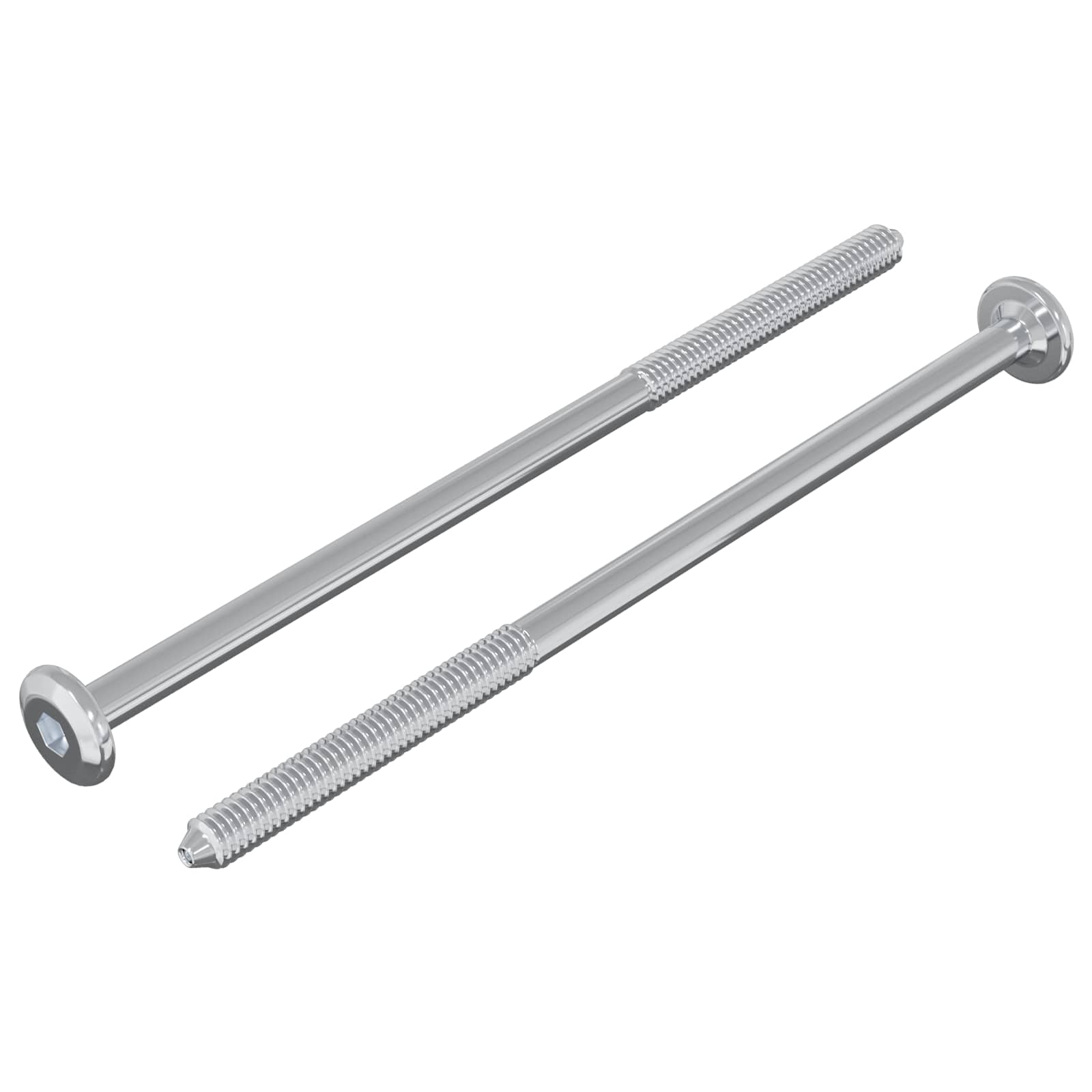 Bout 2 pcs Zilver M6 x 120 mm Staal is nu te koop bij PeponiXL, paradijselijk wonen!