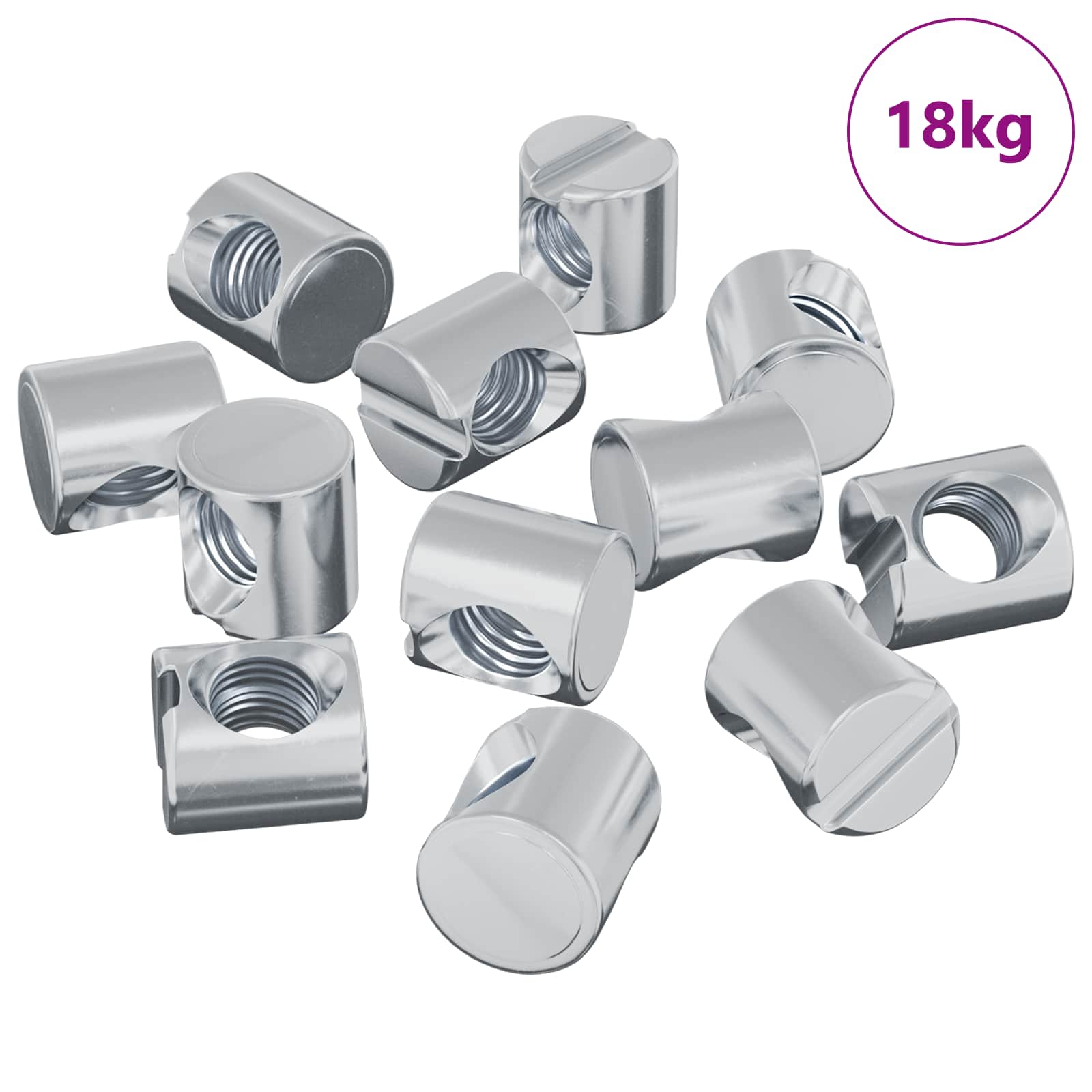 Barrelmoeren 4500 pcs Zilver M6 x 12 mm Metaal is nu te koop bij PeponiXL, paradijselijk wonen!