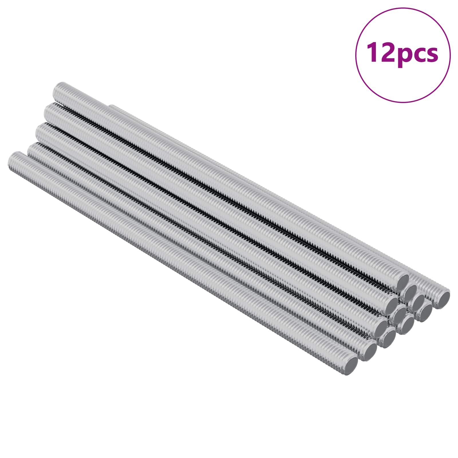 Draadstaaf 12 pcs Zilver 6 x 120 mm Staal is nu te koop bij PeponiXL, paradijselijk wonen!