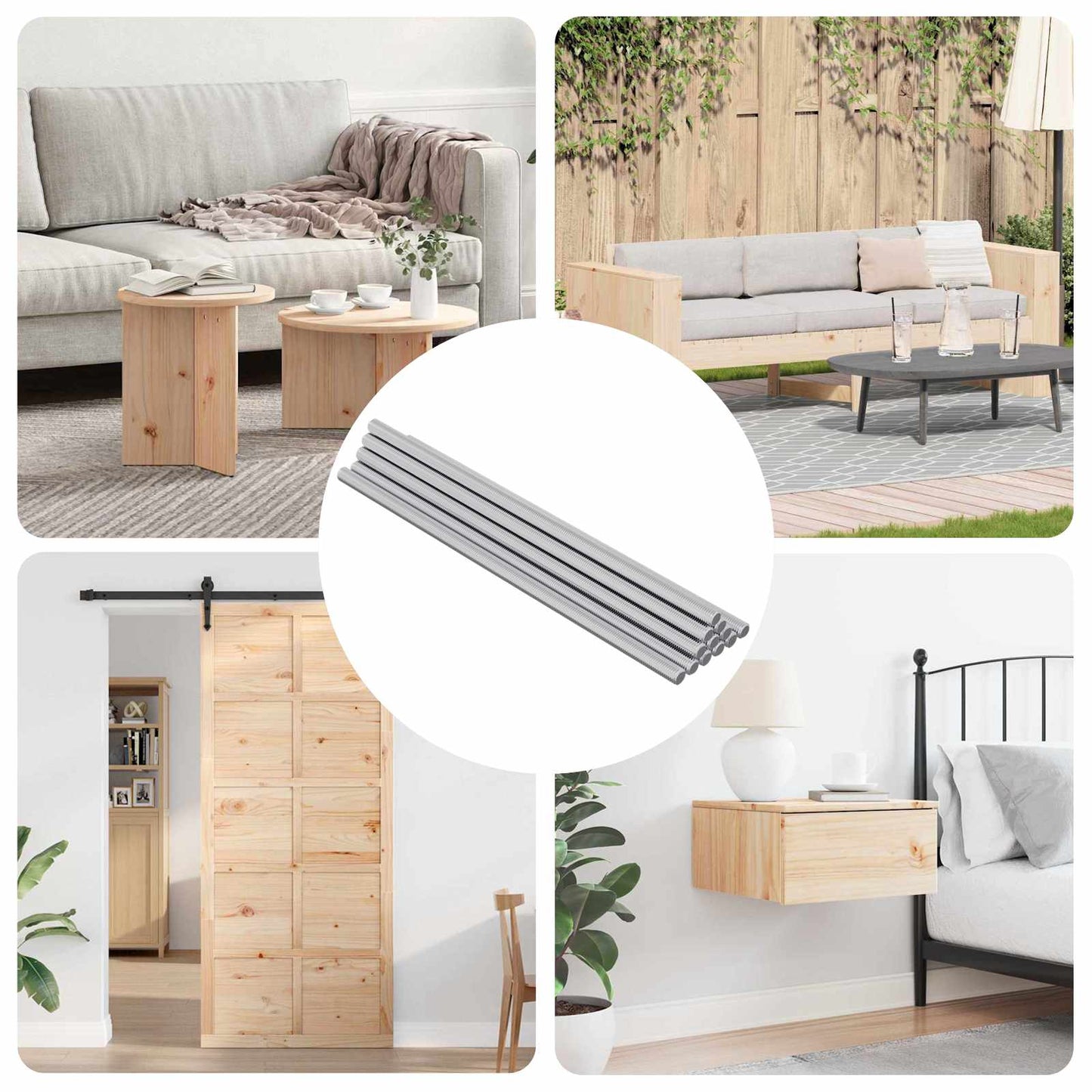 Draadstaaf 600 pcs Zilver Staal is nu te koop bij PeponiXL, paradijselijk wonen!