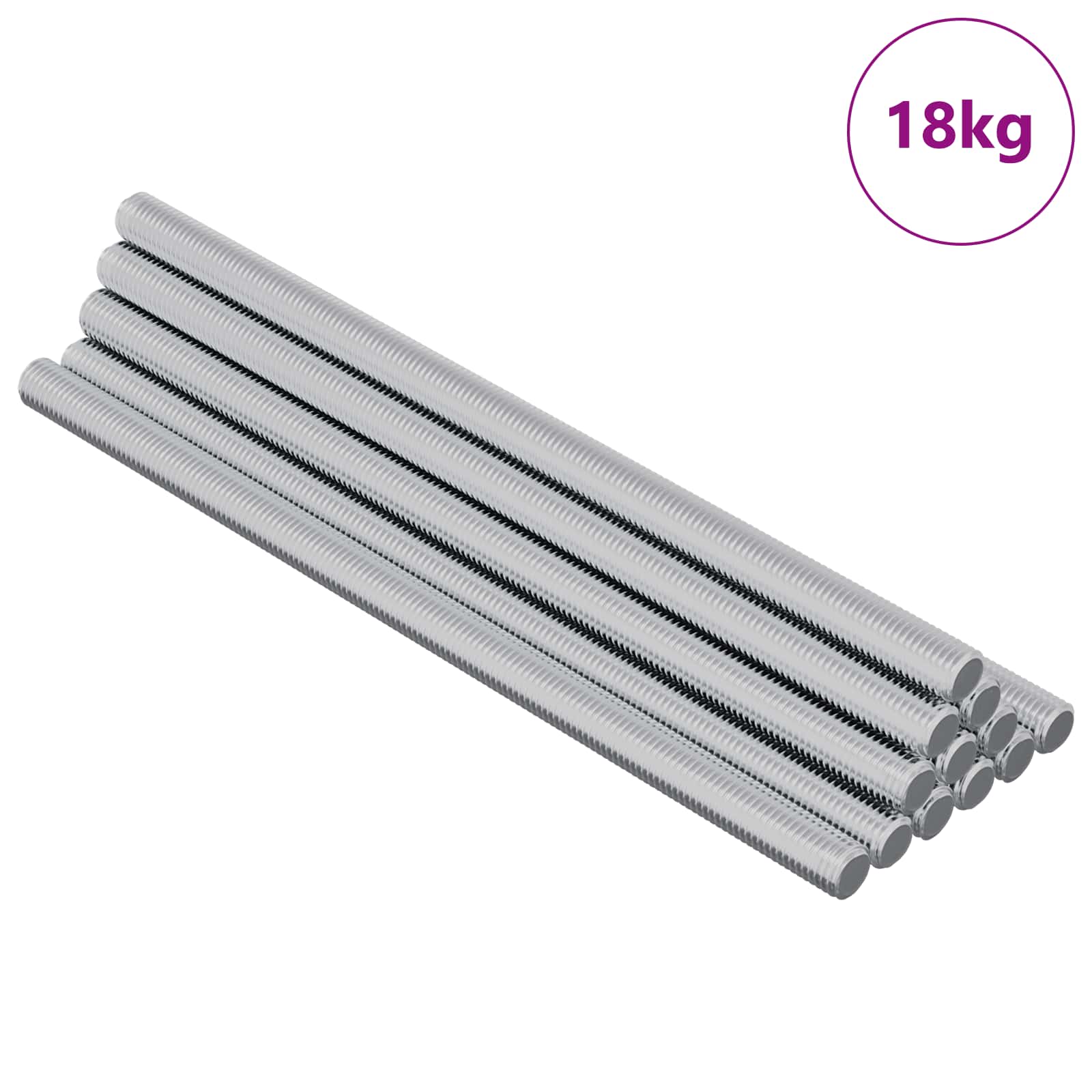 Schroefdraadstangen 900 pcs Zilver Metaal is nu te koop bij PeponiXL, paradijselijk wonen!