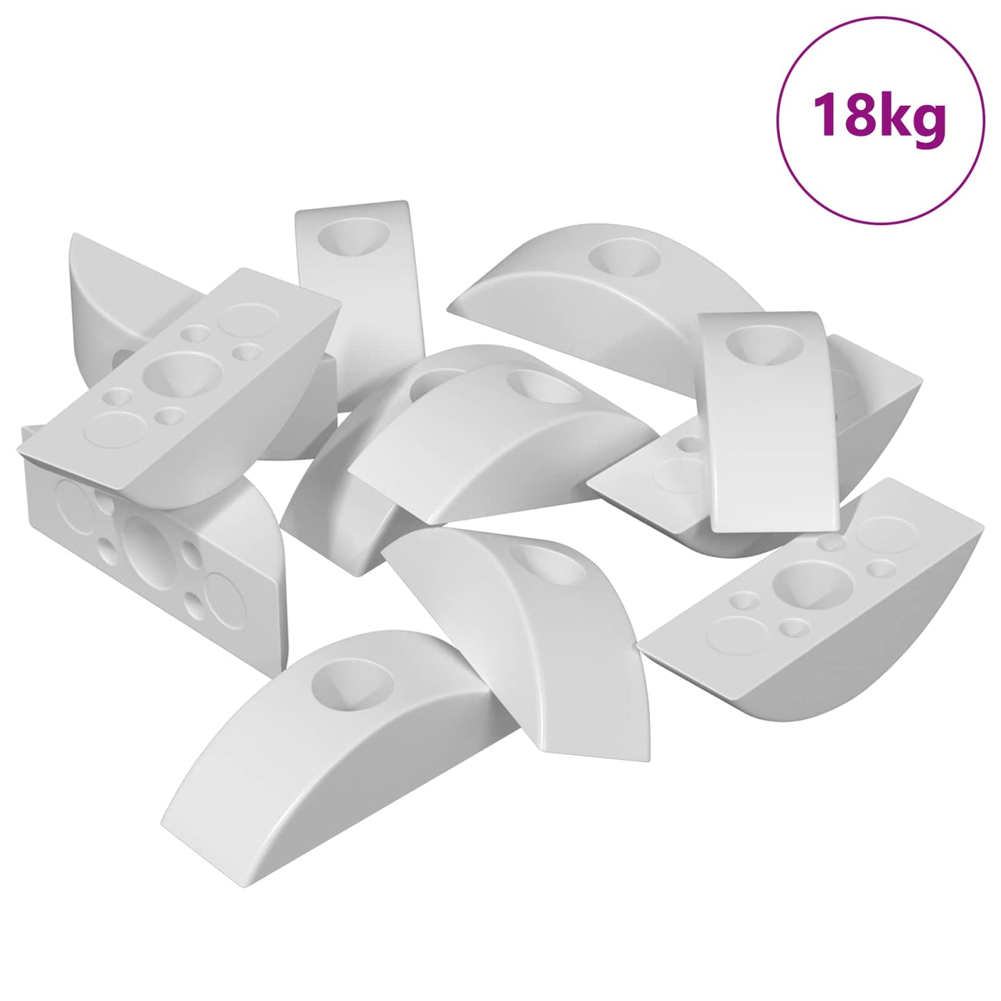 Halvemaanring 13000 pcs Wit Polypropyleen is nu te koop bij PeponiXL, paradijselijk wonen!