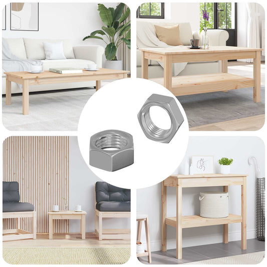 Zeshoekige Moer 2 pcs Zilver M6 Metaal is nu te koop bij PeponiXL, paradijselijk wonen!