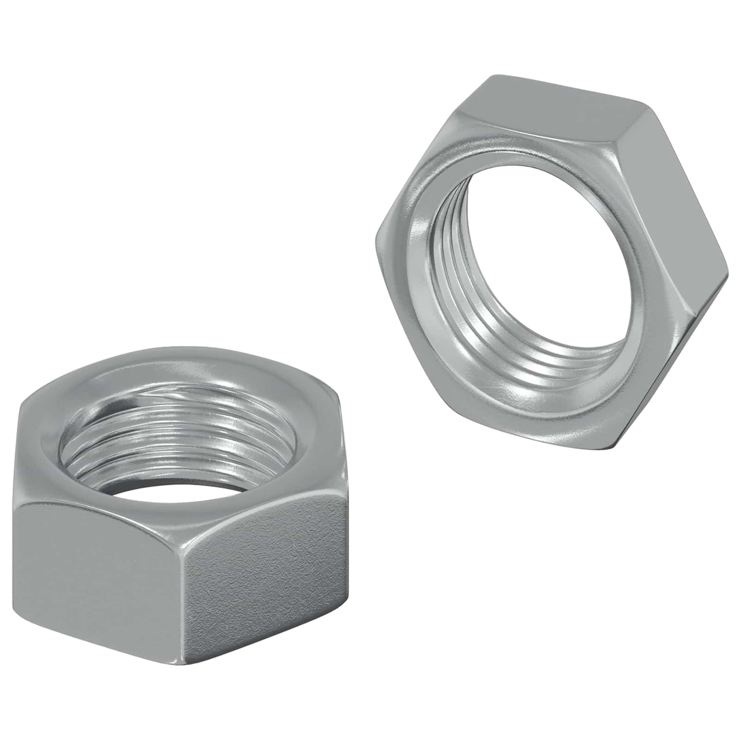 Zeshoekige Moer 2 pcs Zilver M6 Metaal is nu te koop bij PeponiXL, paradijselijk wonen!