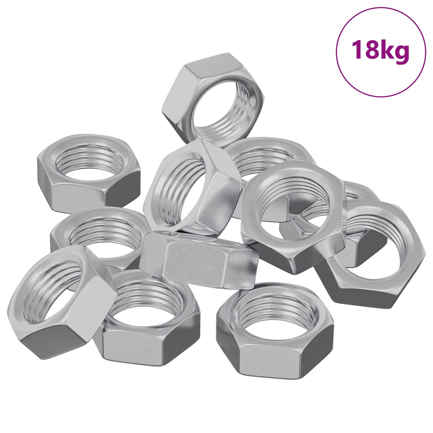 Zeshoekige Moer 23377 pcs Zilver Metaal is nu te koop bij PeponiXL, paradijselijk wonen!