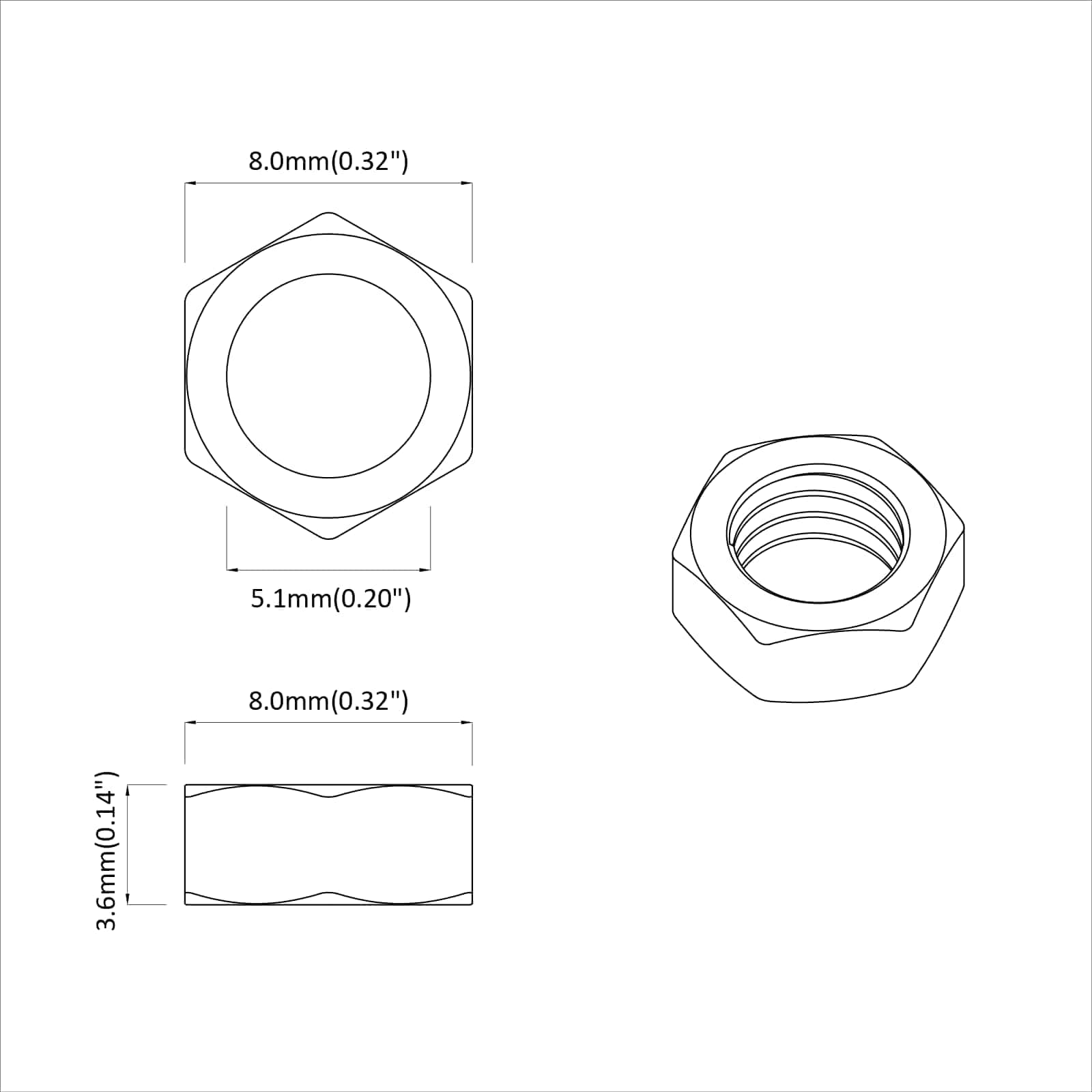 Zeshoekige Moer 23377 pcs Zilver Metaal is nu te koop bij PeponiXL, paradijselijk wonen!