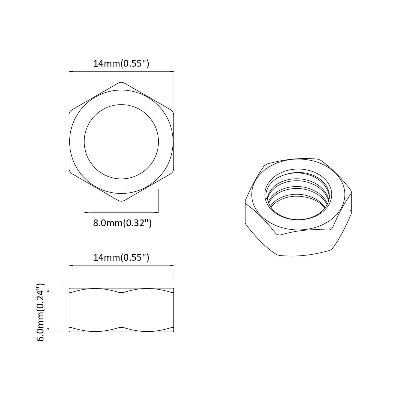 Zeshoekige Moer 3600 pcs Zilver Metaal is nu te koop bij PeponiXL, paradijselijk wonen!