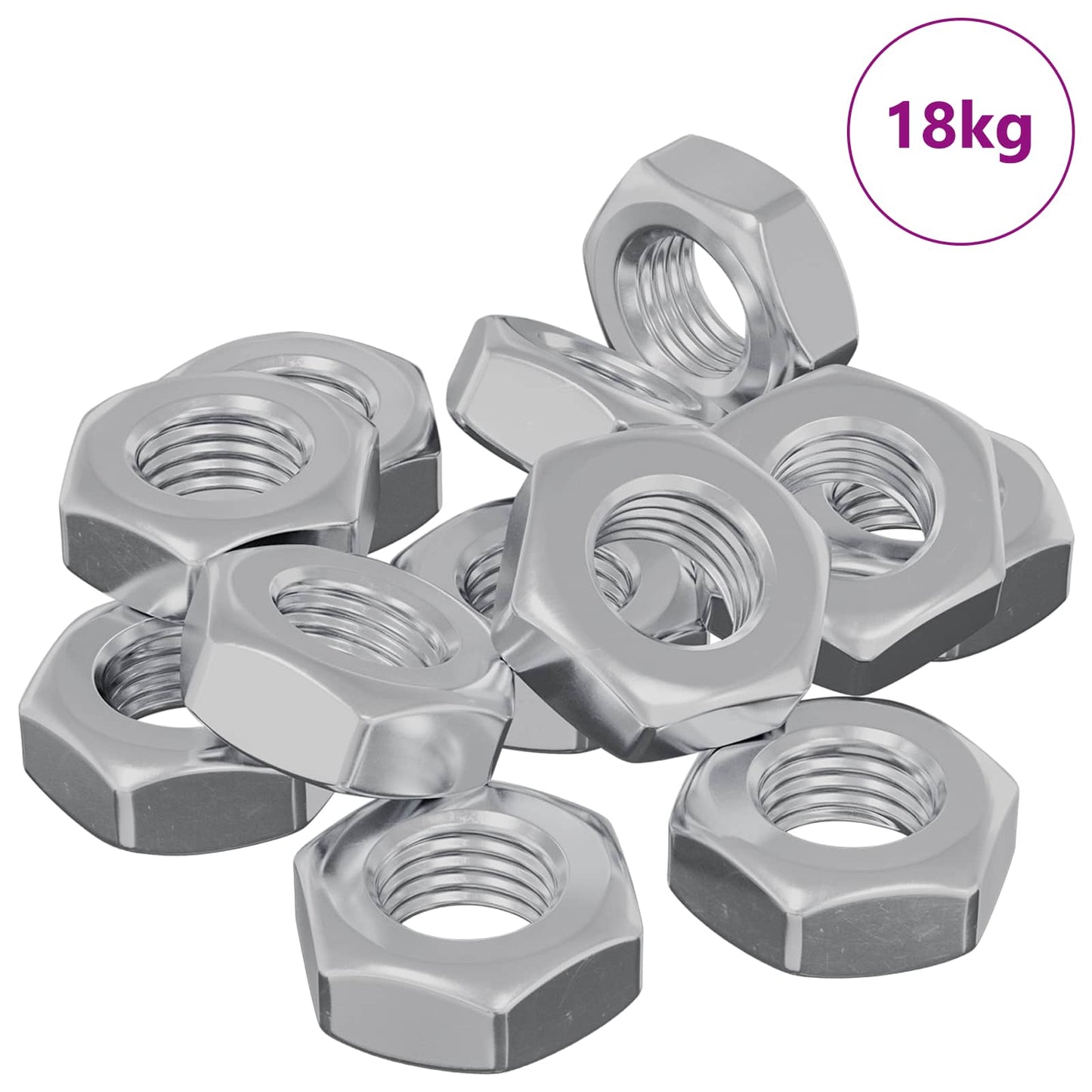 Zeshoekige Moer 3600 pcs Zilver Metaal is nu te koop bij PeponiXL, paradijselijk wonen!