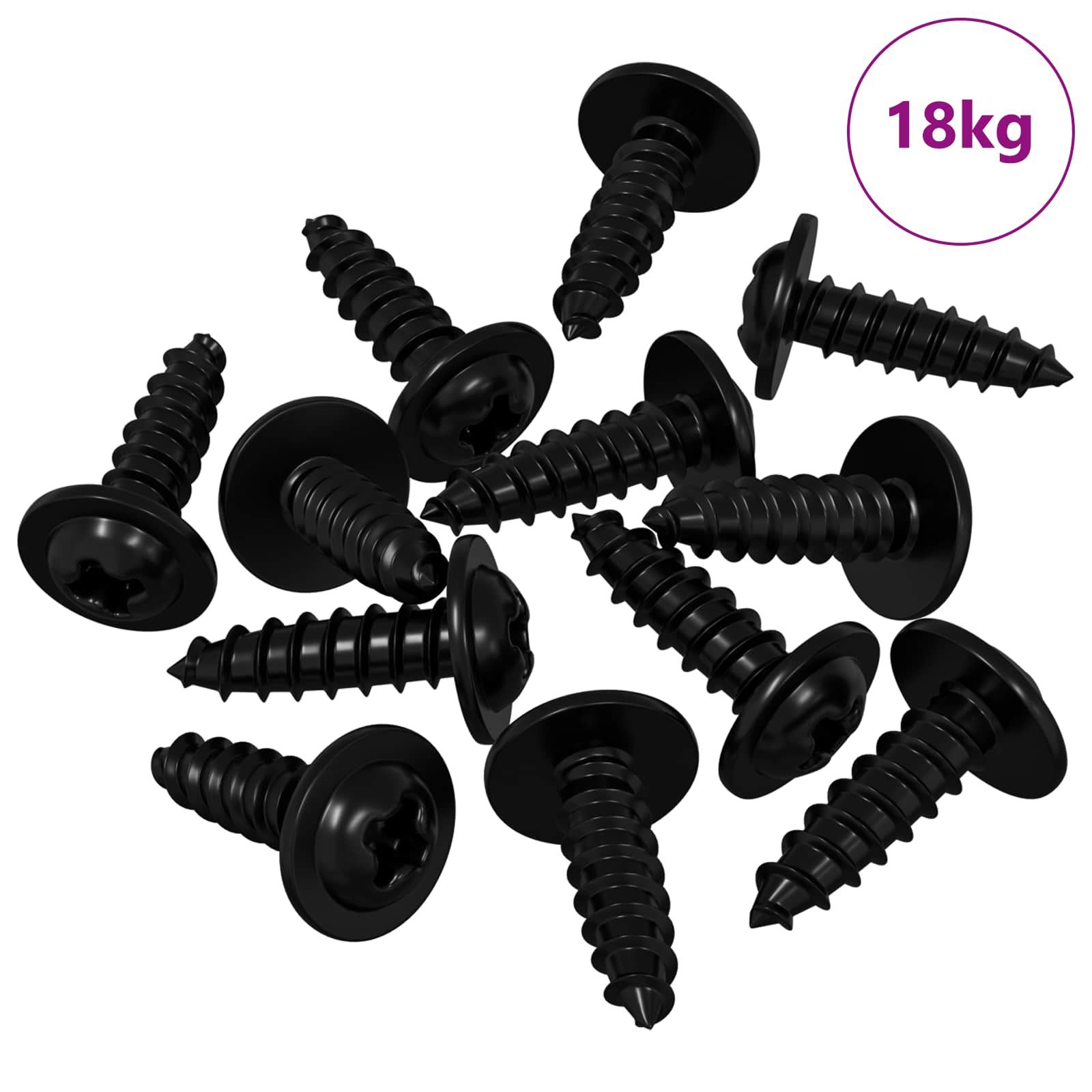 Zelftappende Nagel 16364 pcs Zwart 3,5 x 12 mm IJzer is nu te koop bij PeponiXL, paradijselijk wonen!