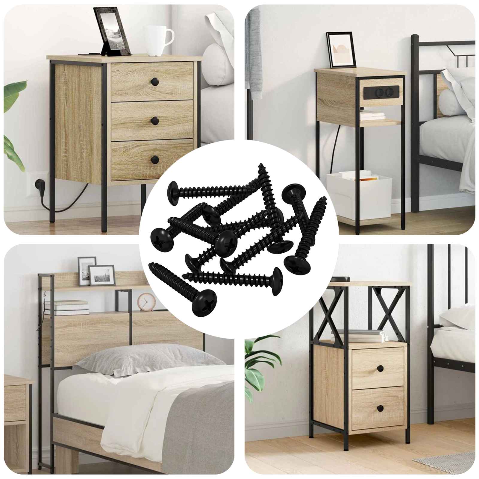 Tapnagel 8219 pcs Zwart Staal is nu te koop bij PeponiXL, paradijselijk wonen!