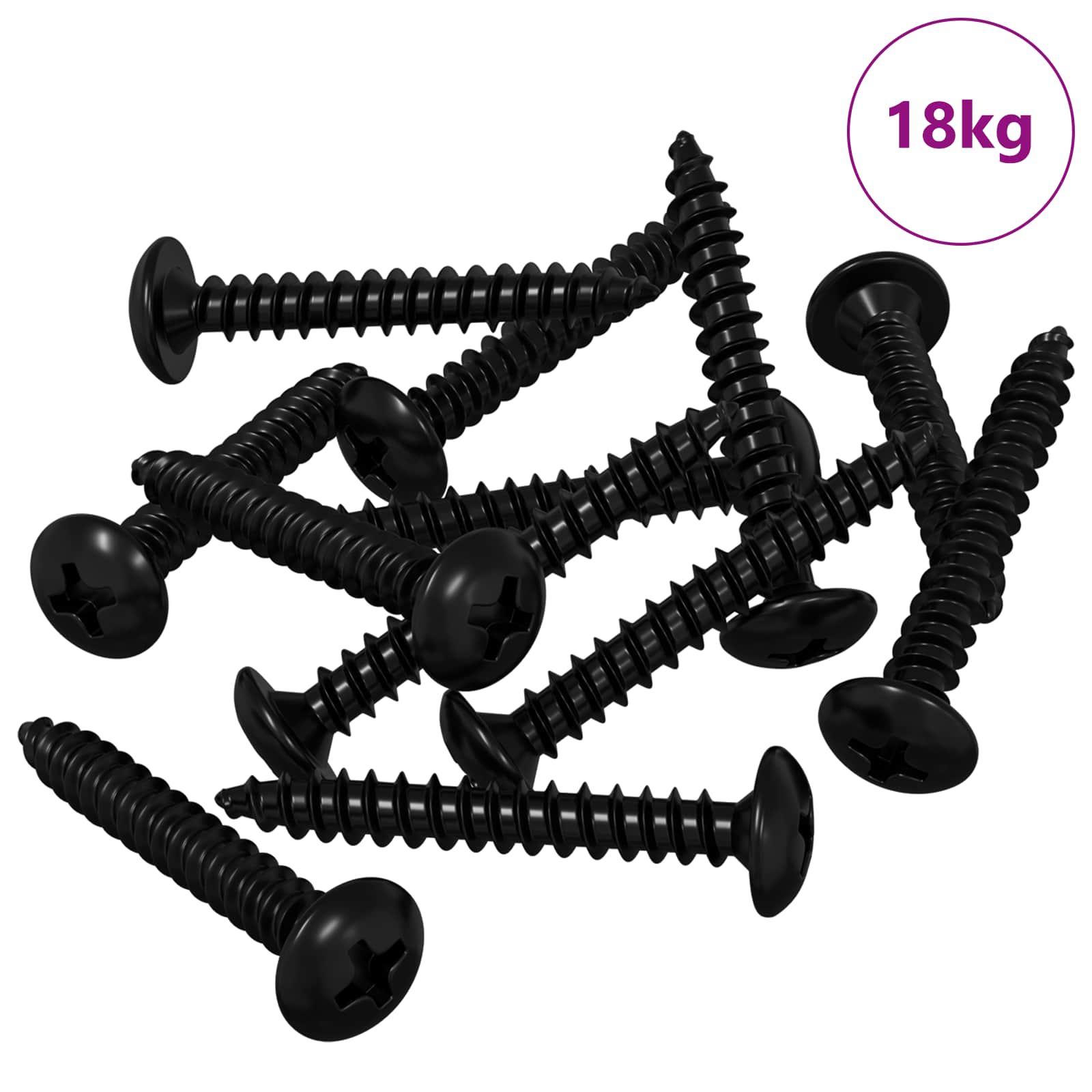 Tapnagel 8219 pcs Zwart Staal is nu te koop bij PeponiXL, paradijselijk wonen!
