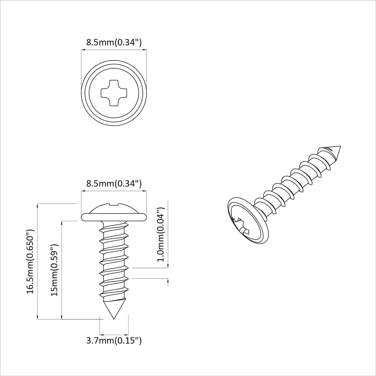 Bout 2 pcs Zilver M4 x 16 mm Staal is nu te koop bij PeponiXL, paradijselijk wonen!