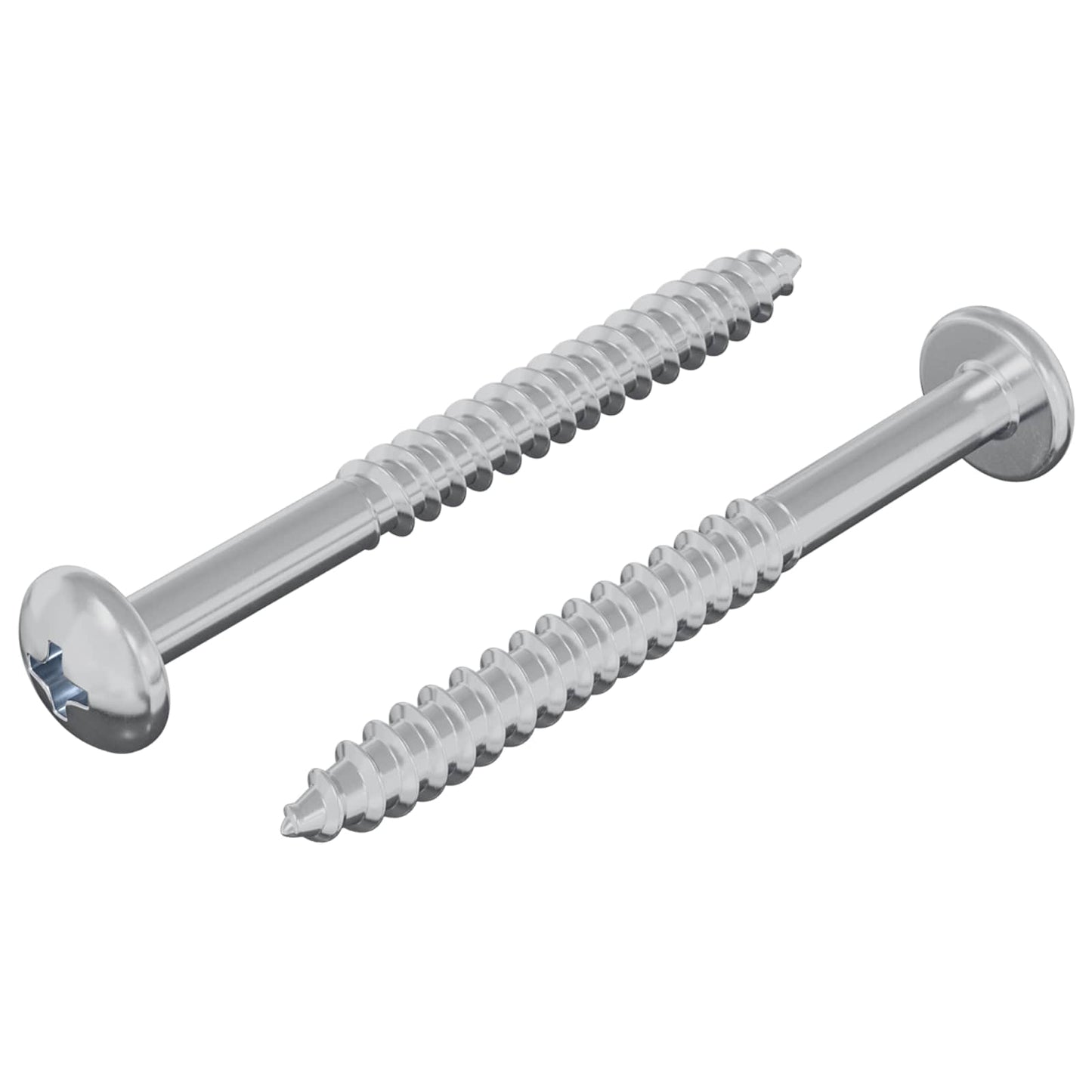 Houten Schroef 2 pcs Zilver 9,8 x 53 mm Staal is nu te koop bij PeponiXL, paradijselijk wonen!