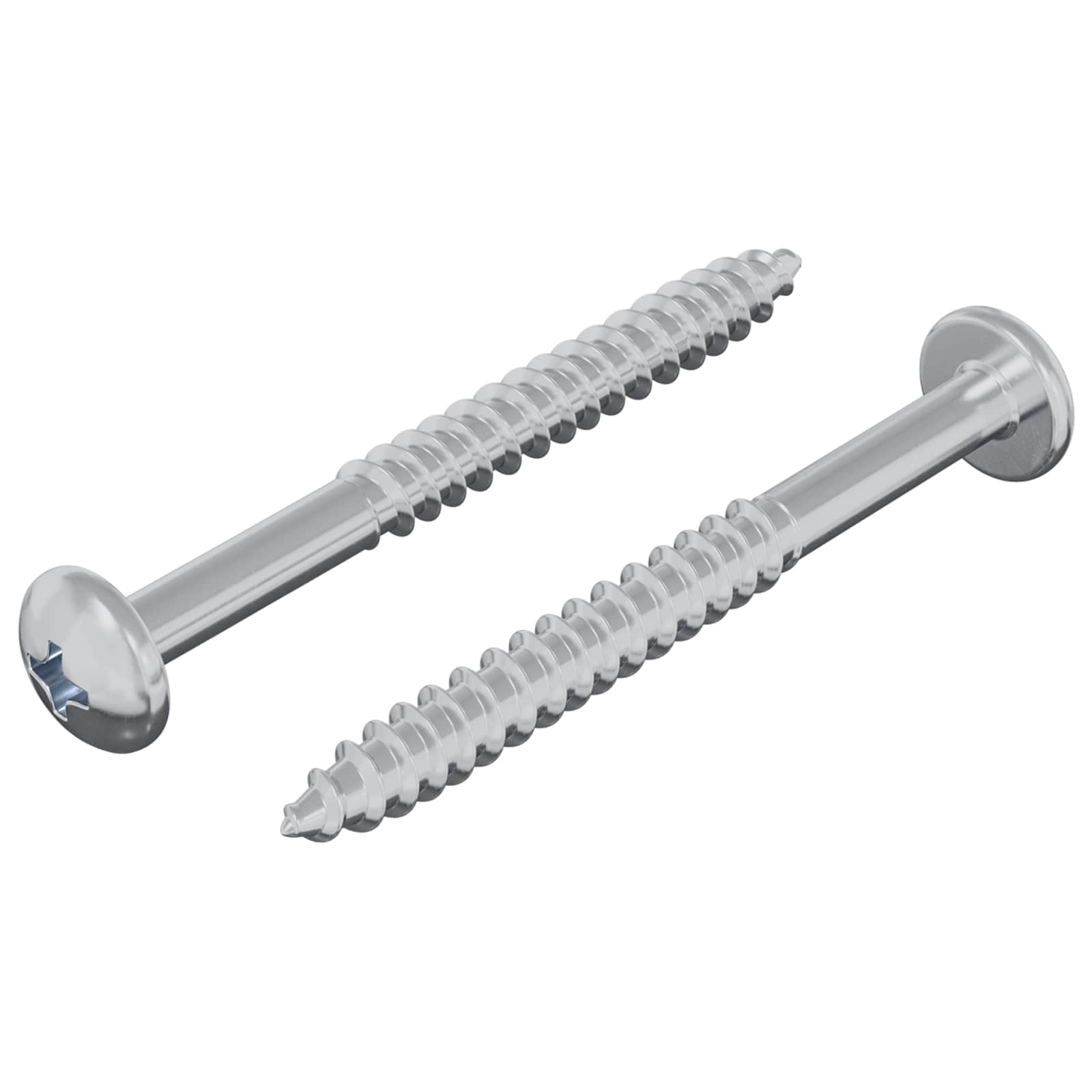 Houten Schroef 2 pcs Zilver 9,8 x 53 mm Staal is nu te koop bij PeponiXL, paradijselijk wonen!