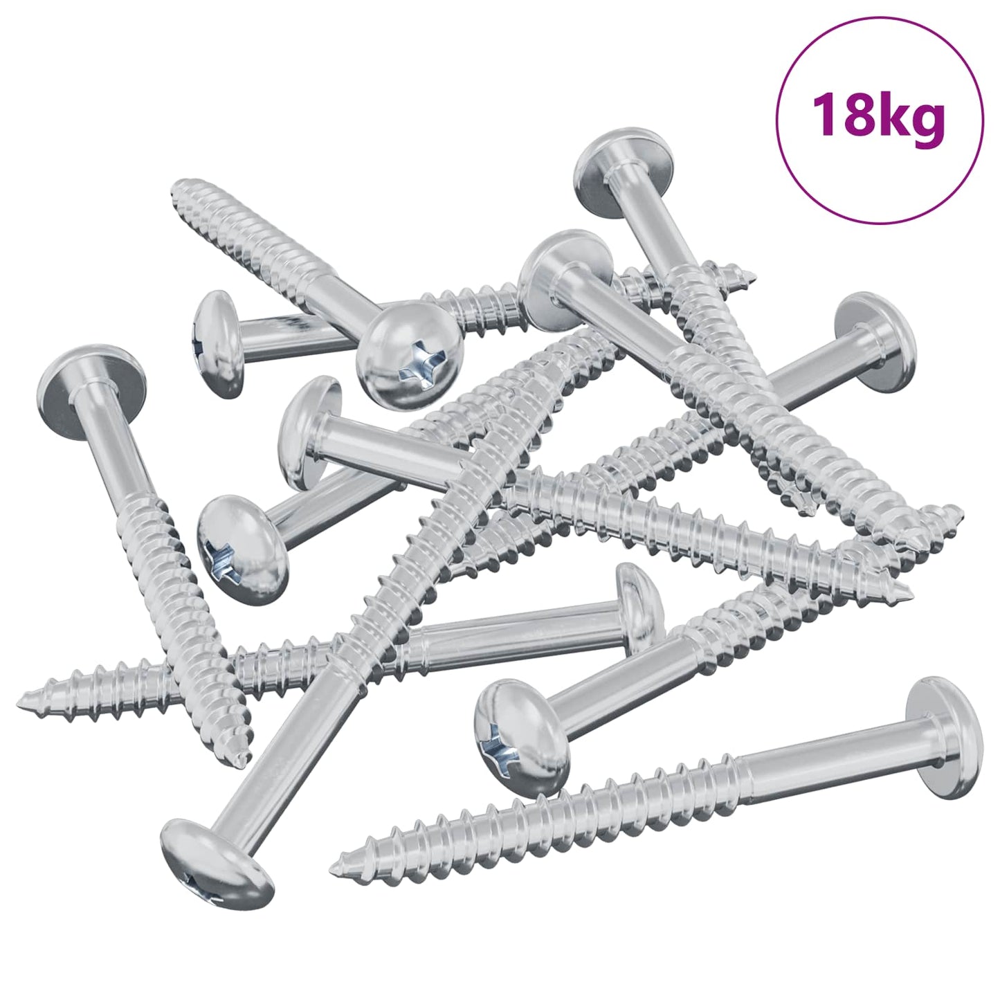 Houten Schroef 3273 pcs Zilver 9,8 x 53 mm Staal is nu te koop bij PeponiXL, paradijselijk wonen!