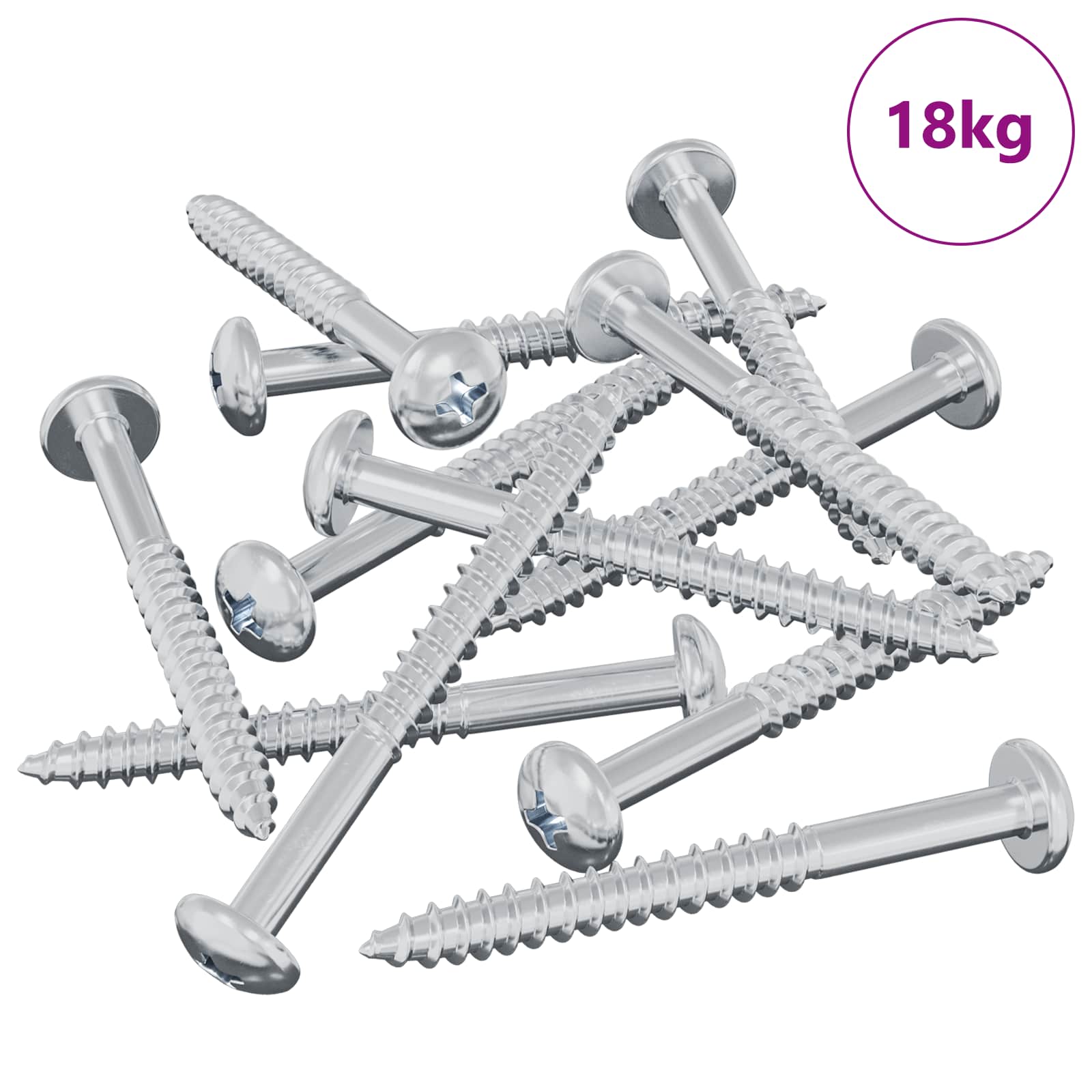 Houten Schroef 3273 pcs Zilver 9,8 x 53 mm Staal is nu te koop bij PeponiXL, paradijselijk wonen!