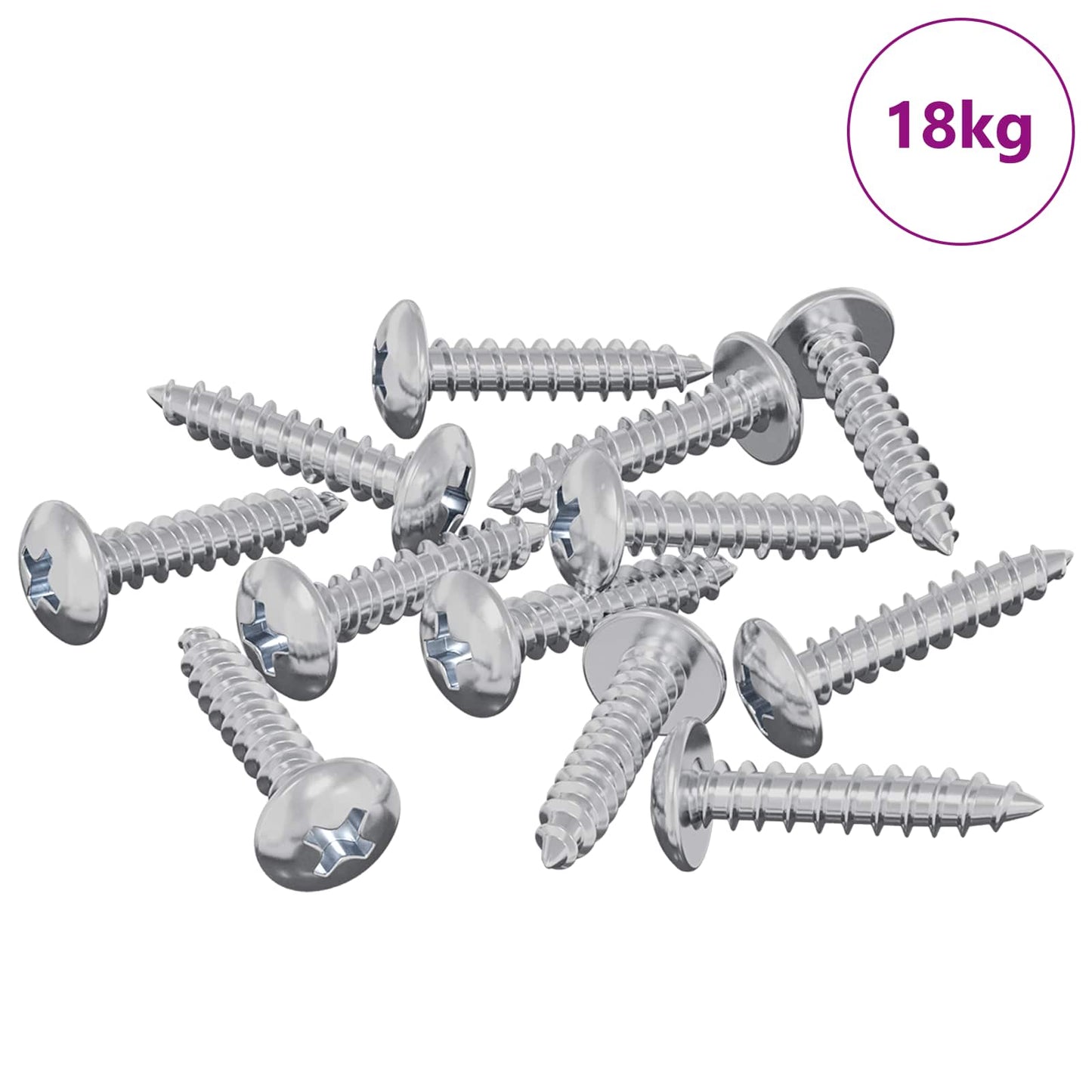 Houten Schroeven 10976 pcs Zilver Staal is nu te koop bij PeponiXL, paradijselijk wonen!