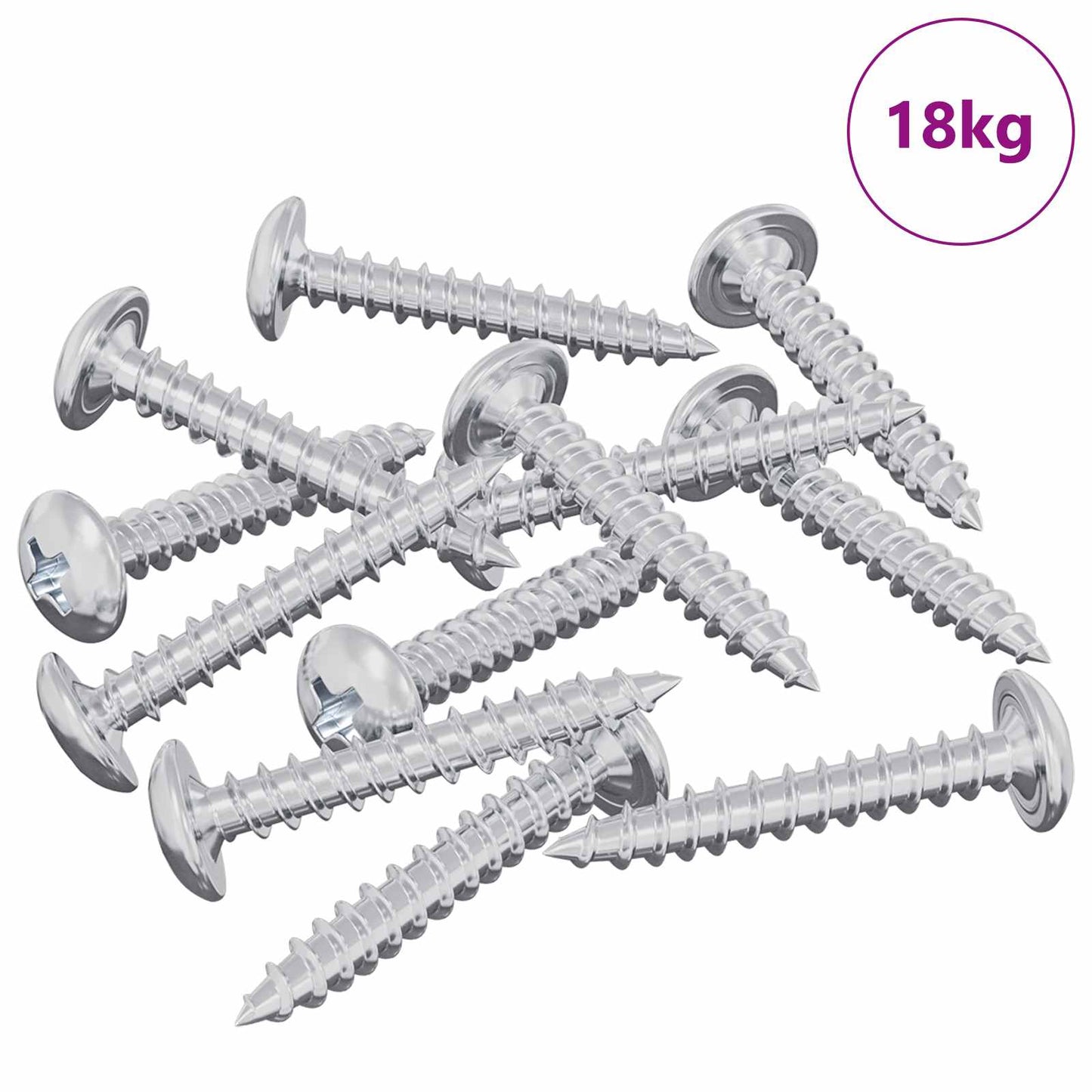Houten Schroeven 9231 pcs Zilver Staal is nu te koop bij PeponiXL, paradijselijk wonen!
