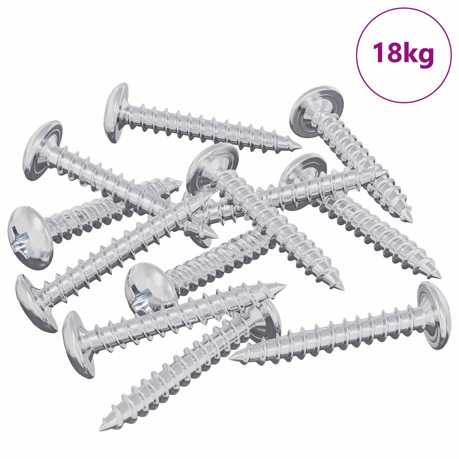 Houten Schroeven 9231 pcs Zilver Staal is nu te koop bij PeponiXL, paradijselijk wonen!