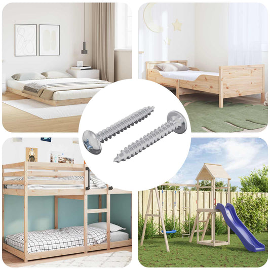 Houten Schroeven 2 pcs Zilver M4 x 28 mm Staal is nu te koop bij PeponiXL, paradijselijk wonen!