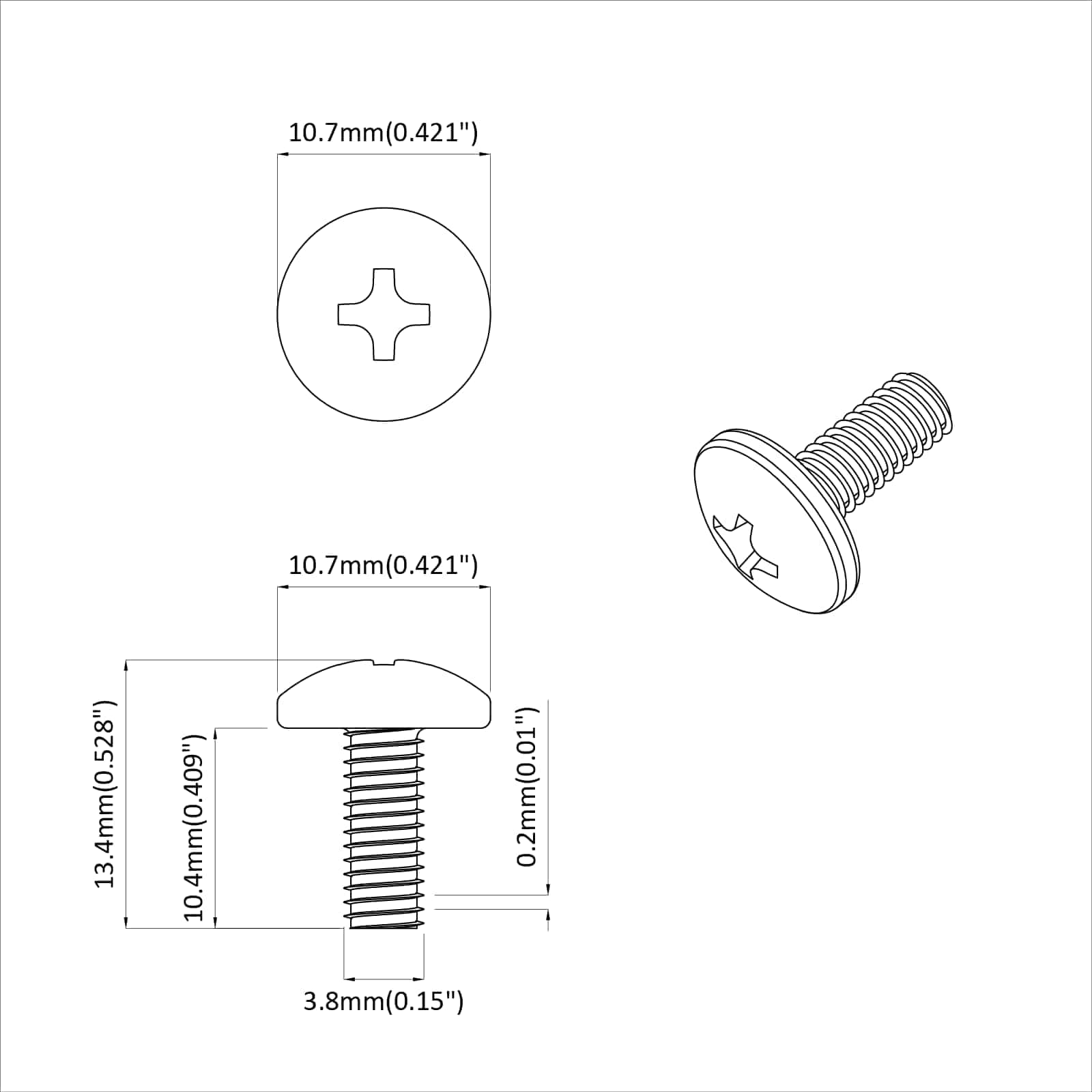 Sleeve Schroeven 2 pcs Zwart M4 x 10 mm Staal is nu te koop bij PeponiXL, paradijselijk wonen!