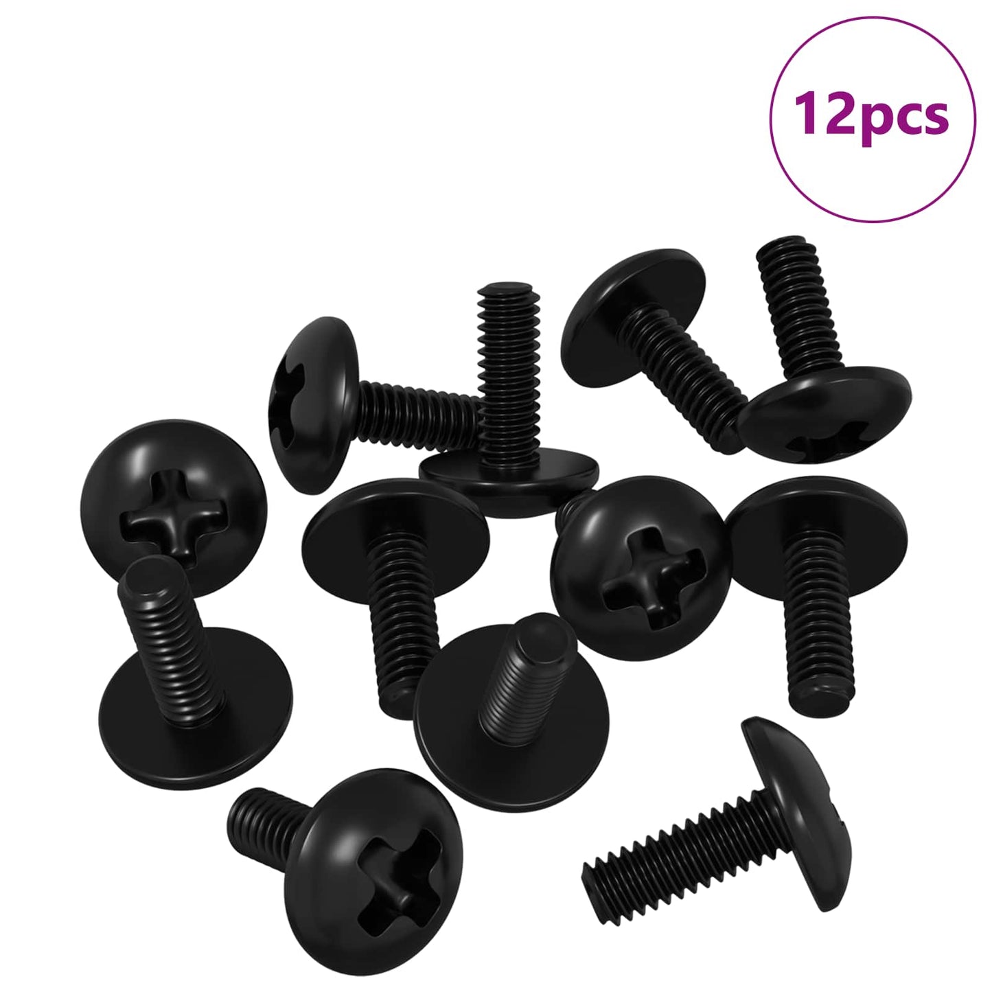 Sleeve Schroeven 12 pcs Zwart M4 x 10 mm IJzer is nu te koop bij PeponiXL, paradijselijk wonen!
